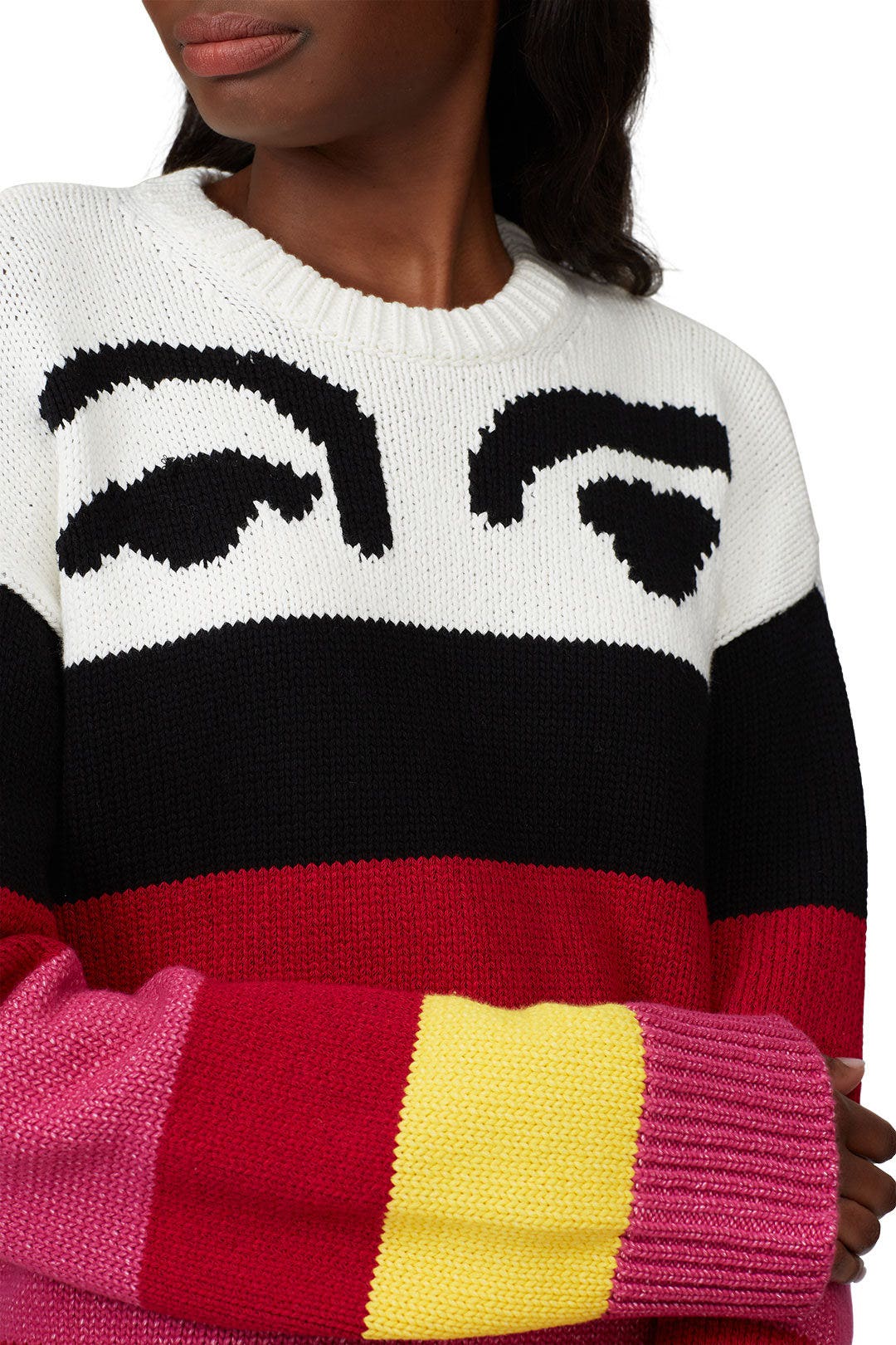 Multi Stripe Chunky Sweater by Derek Lam 10 Crosby 3