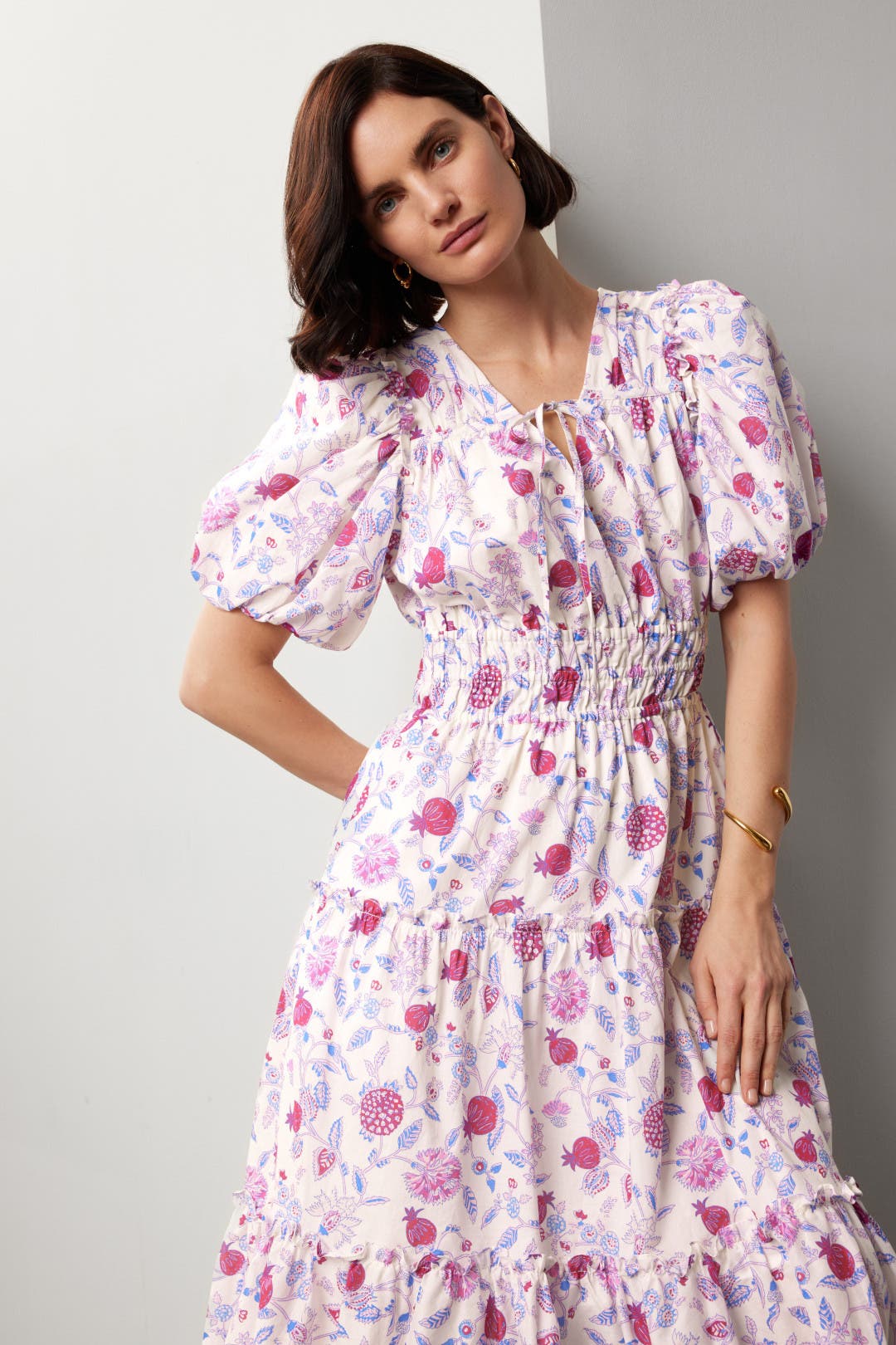 Floral Puff Sleeve Dress by Derek Lam 10 Crosby x RTR | Rent the