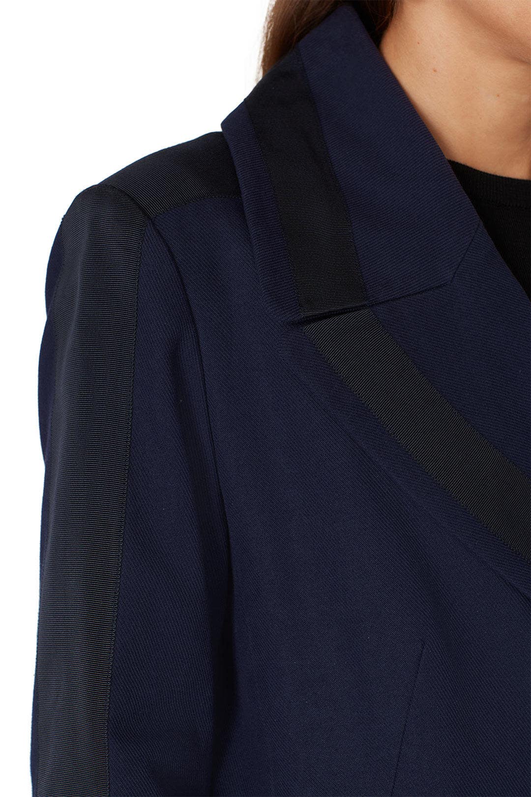 Navy Double Breasted Coat by Victor Alfaro x RTR 3
