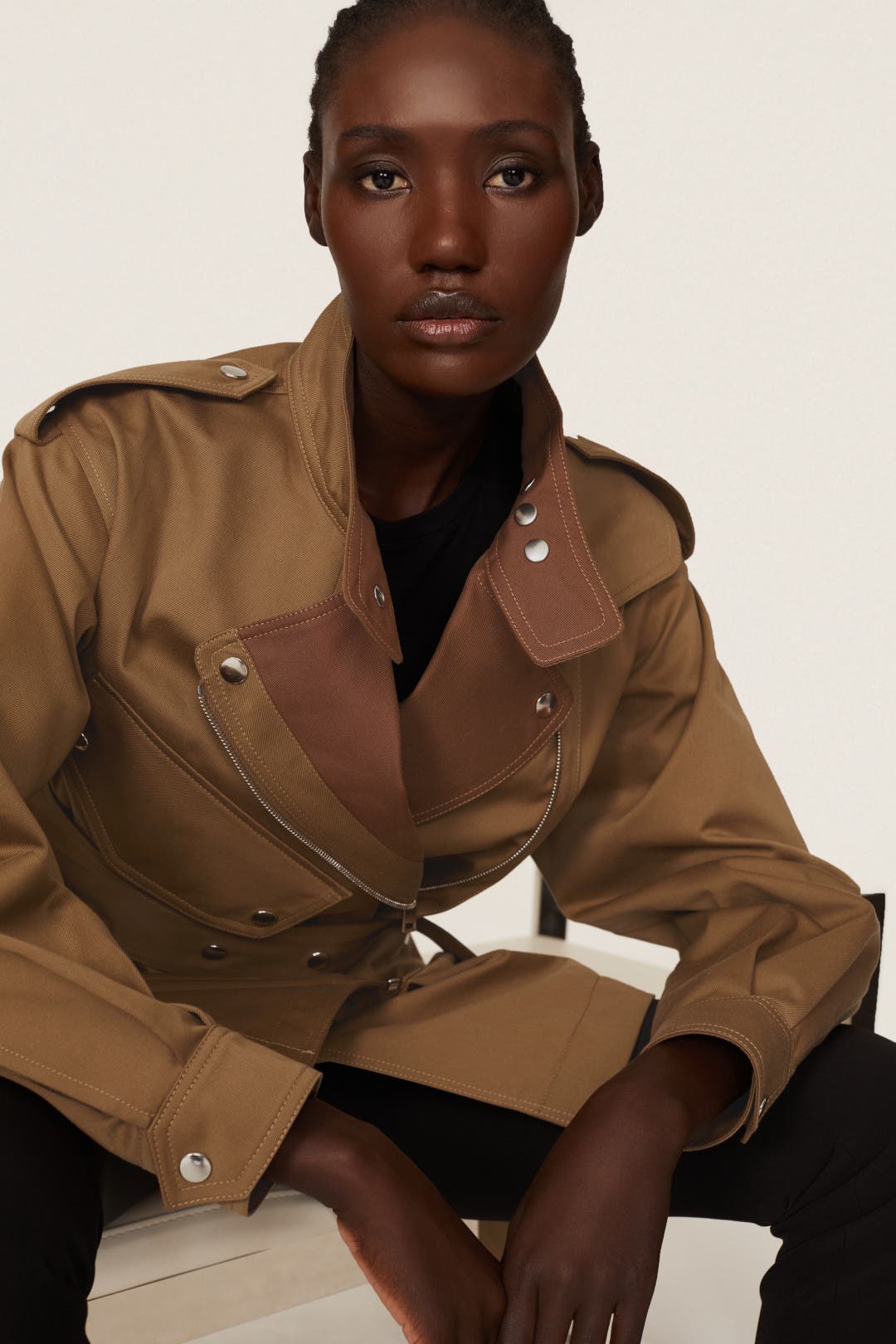 Khaki Trench Coat by Victoria Beckham | Rent the Runway