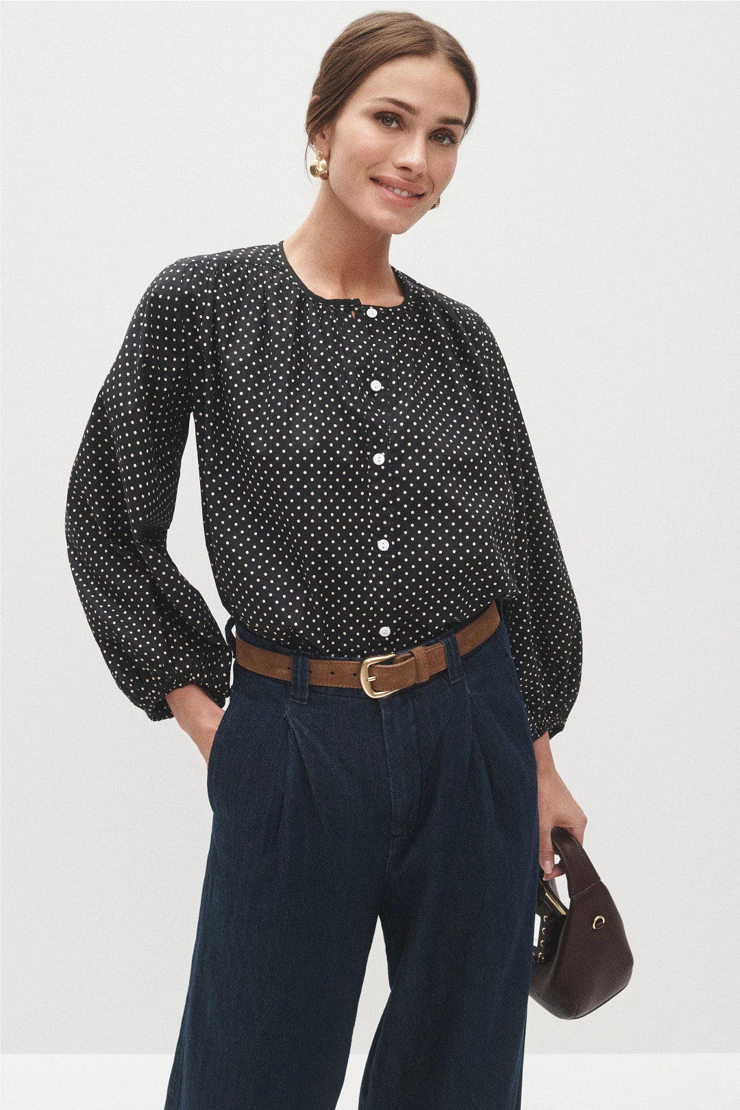 Cecily Polka Dot Blouse by MILLE 3