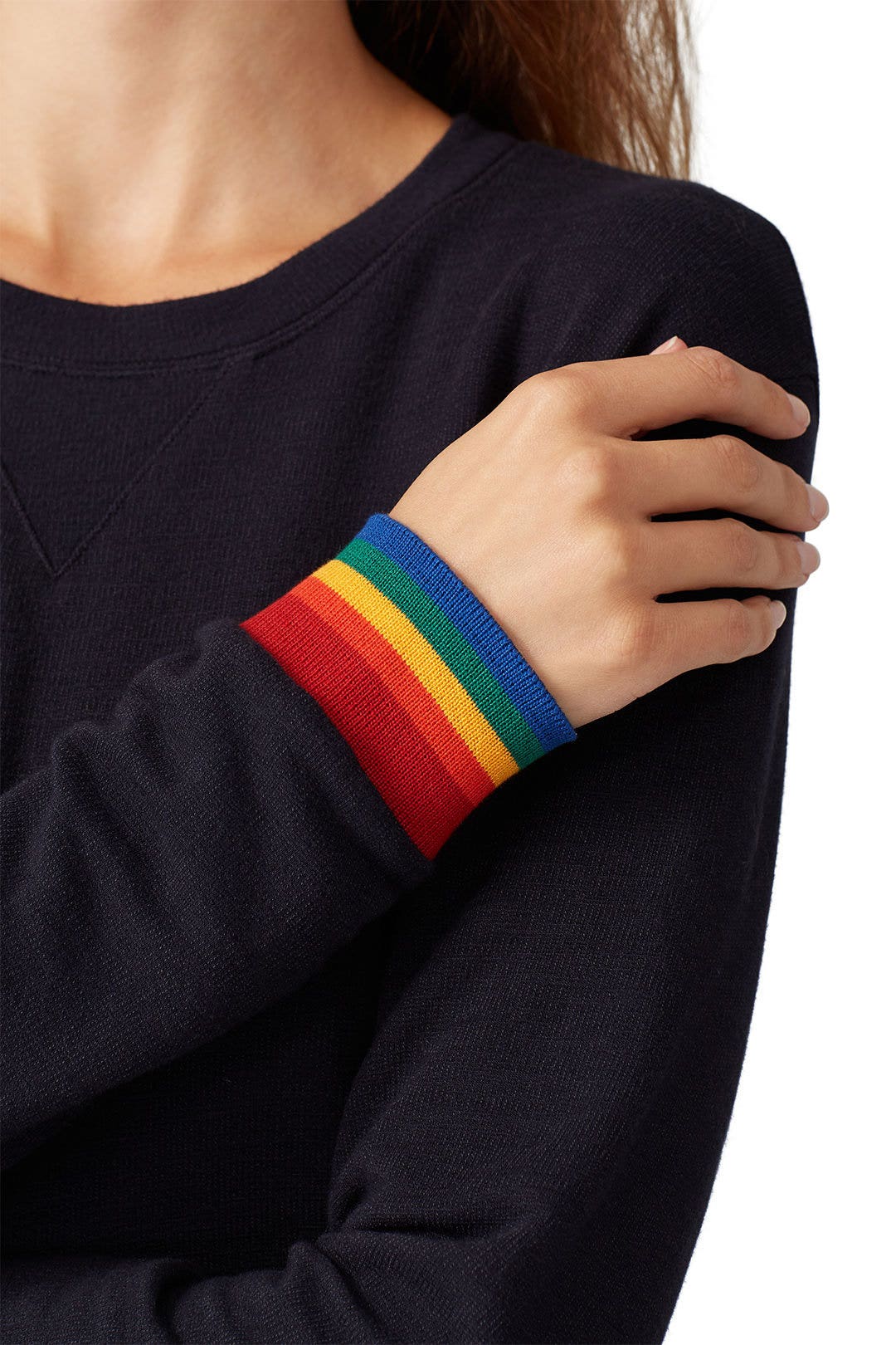 Rainbow Cuff Sweatshirt by MONROW 3