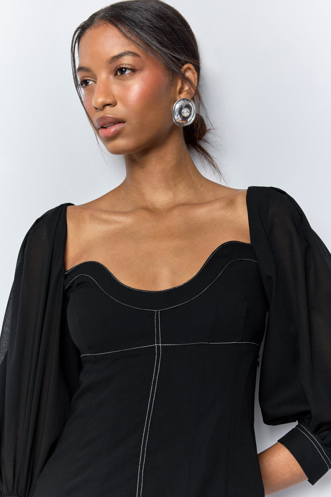 Black Midi Dress by Philosophy di Lorenzo Serafini | Rent the Runway