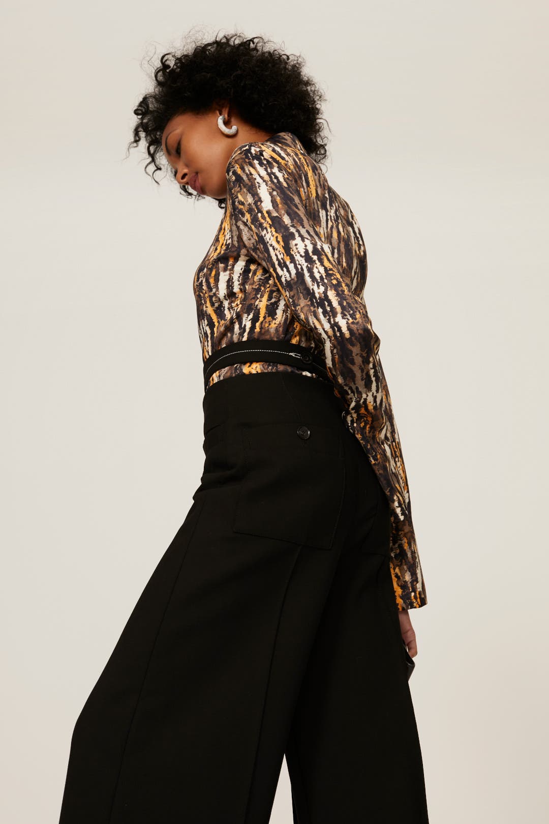 【PROENZA SCHOULER】paneled wool-blend straight-leg パンツ Slashed Waist Wool Pants by Proenza Schouler | Rent the Runway