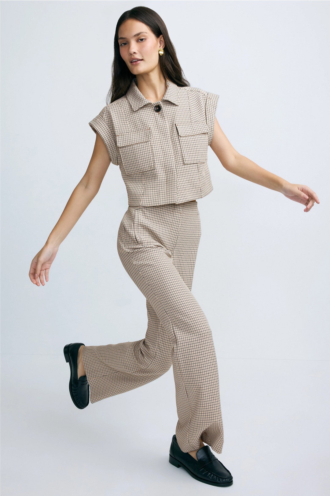 Plaid Flare Trousers by Derek Lam 10 Crosby x RTR 3