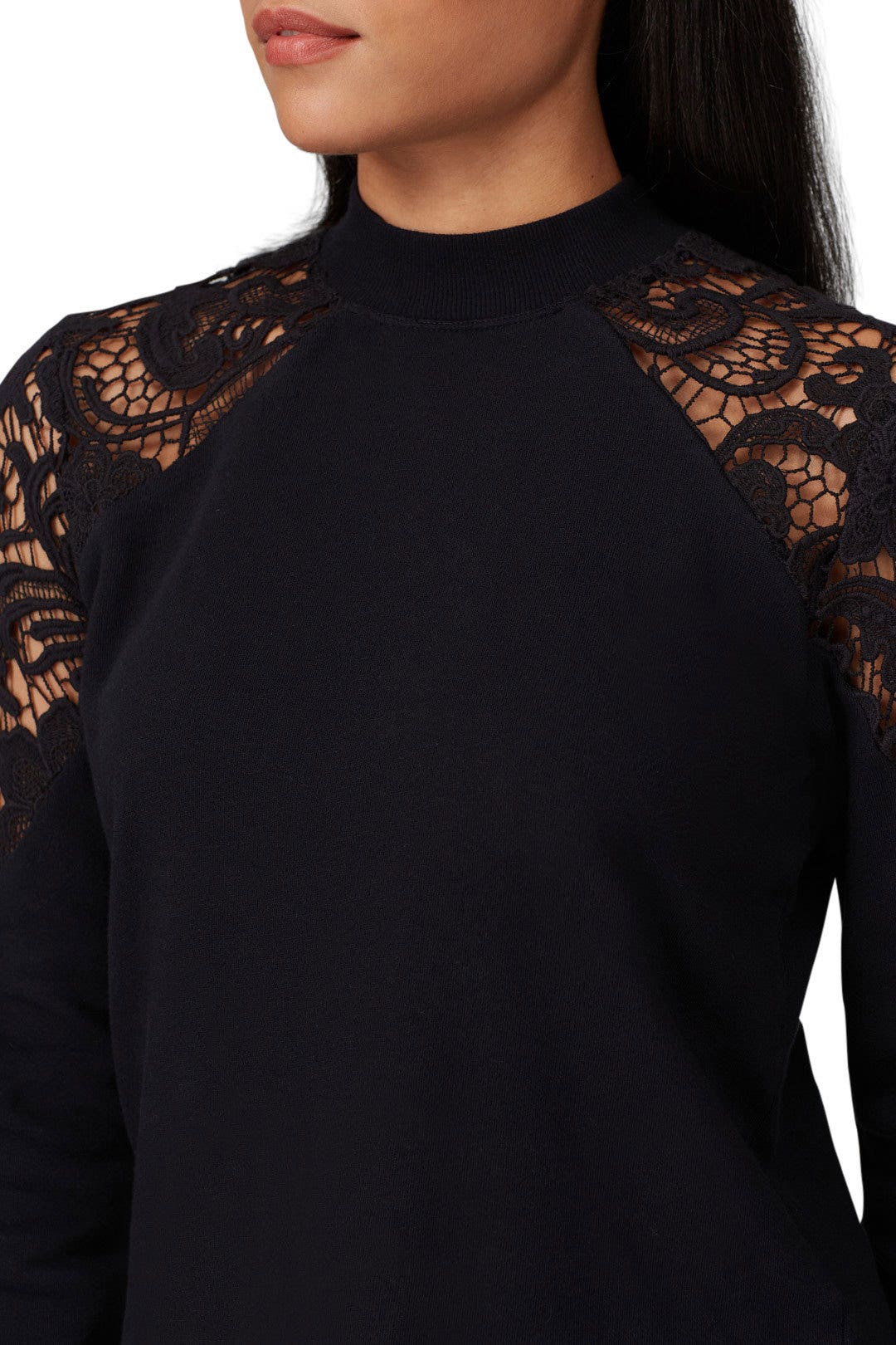 Lace Cutout Sweatshirt by KINLY 3