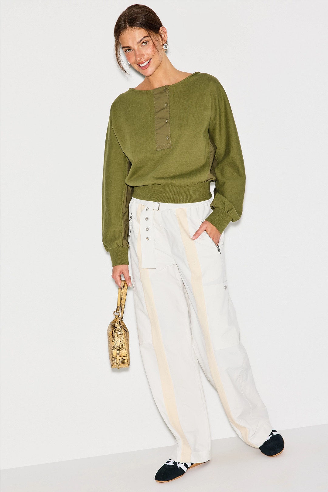 French Terry Combo Henley by 3.1 Phillip Lim 3