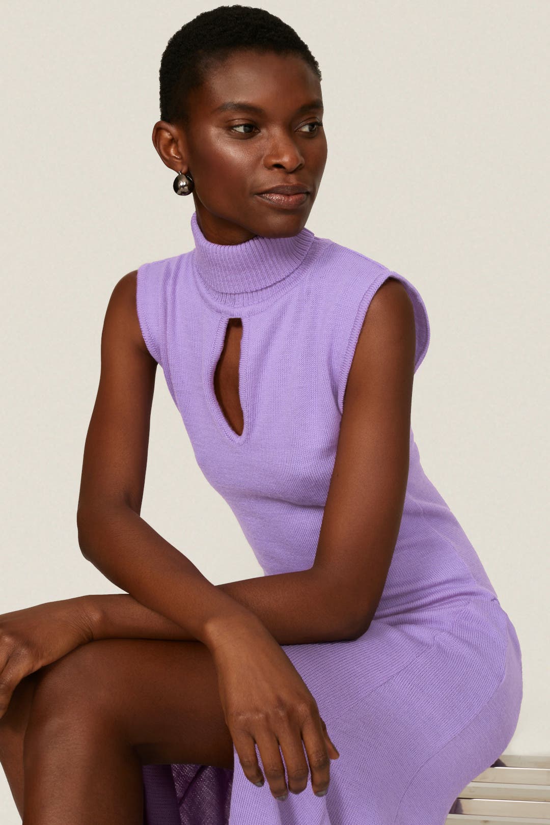 Keyhole Handkerchief Hem Dress by Thebe Magugu | Rent the Runway