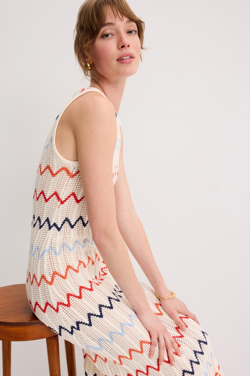 Calliope Sheer Knit Midi Dress by MINKPINK - Photo 3
