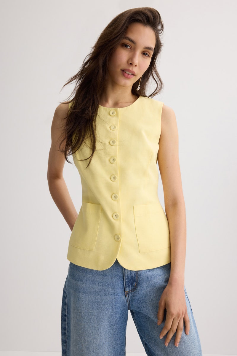 Linen Long Top by Endless Rose - Photo 3