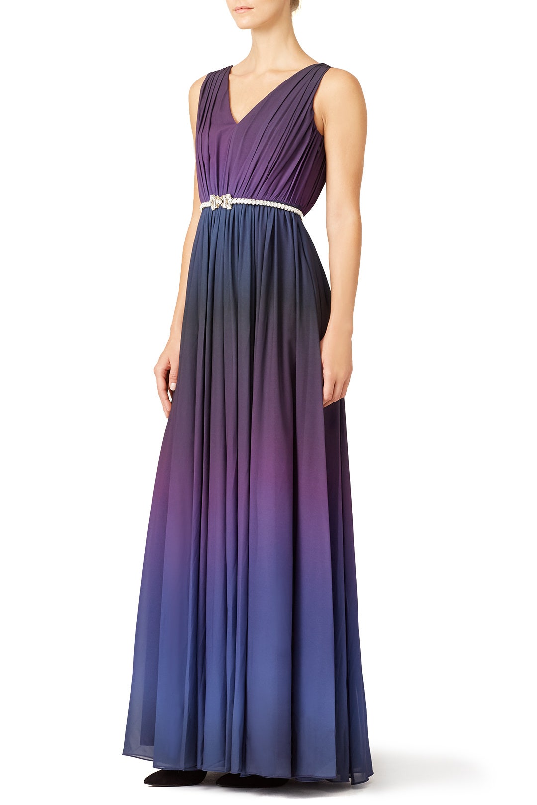 raoul silk dress Amethyst Sarina Gown