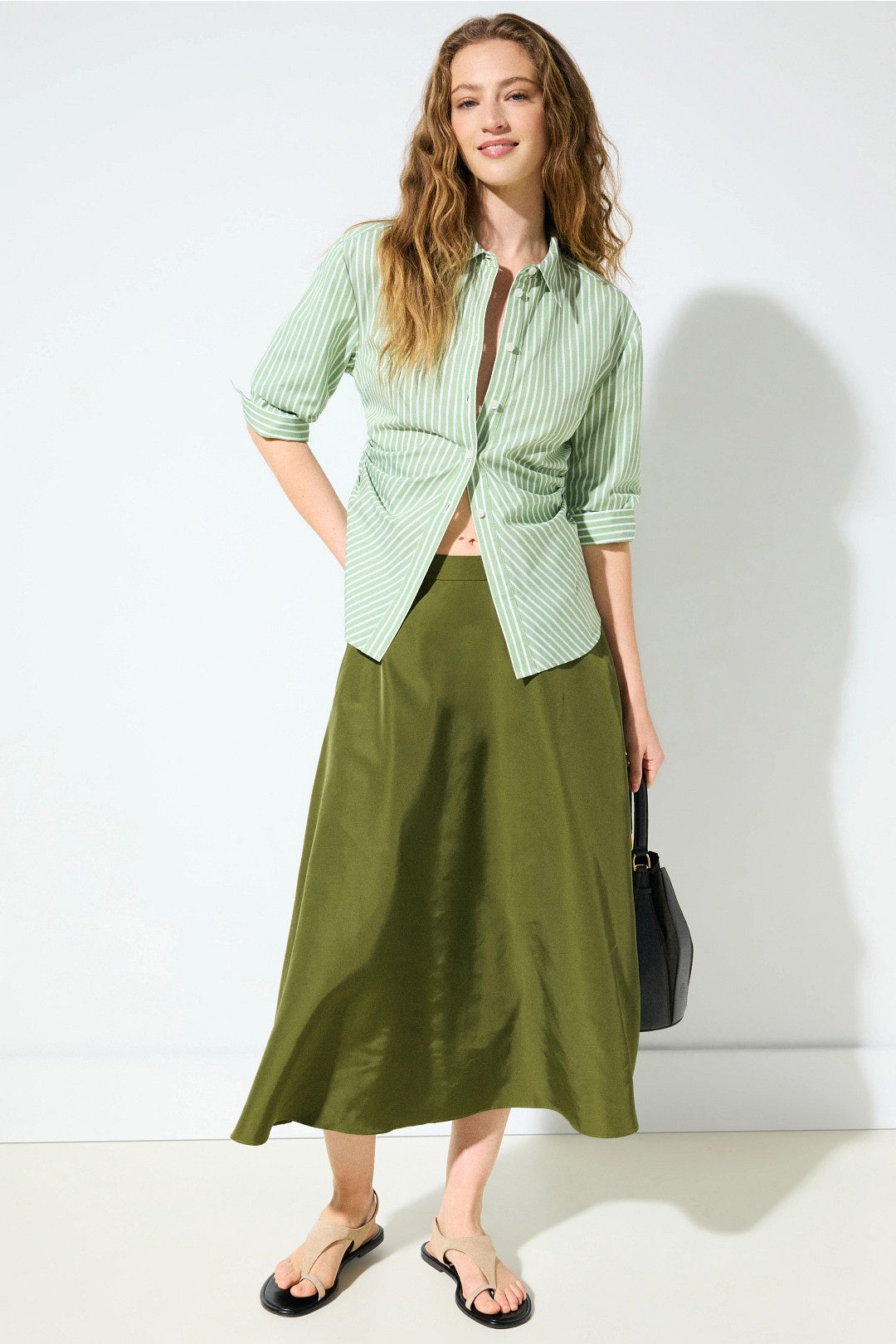 Satin Midi Skirt by Jason Wu x RTR 3