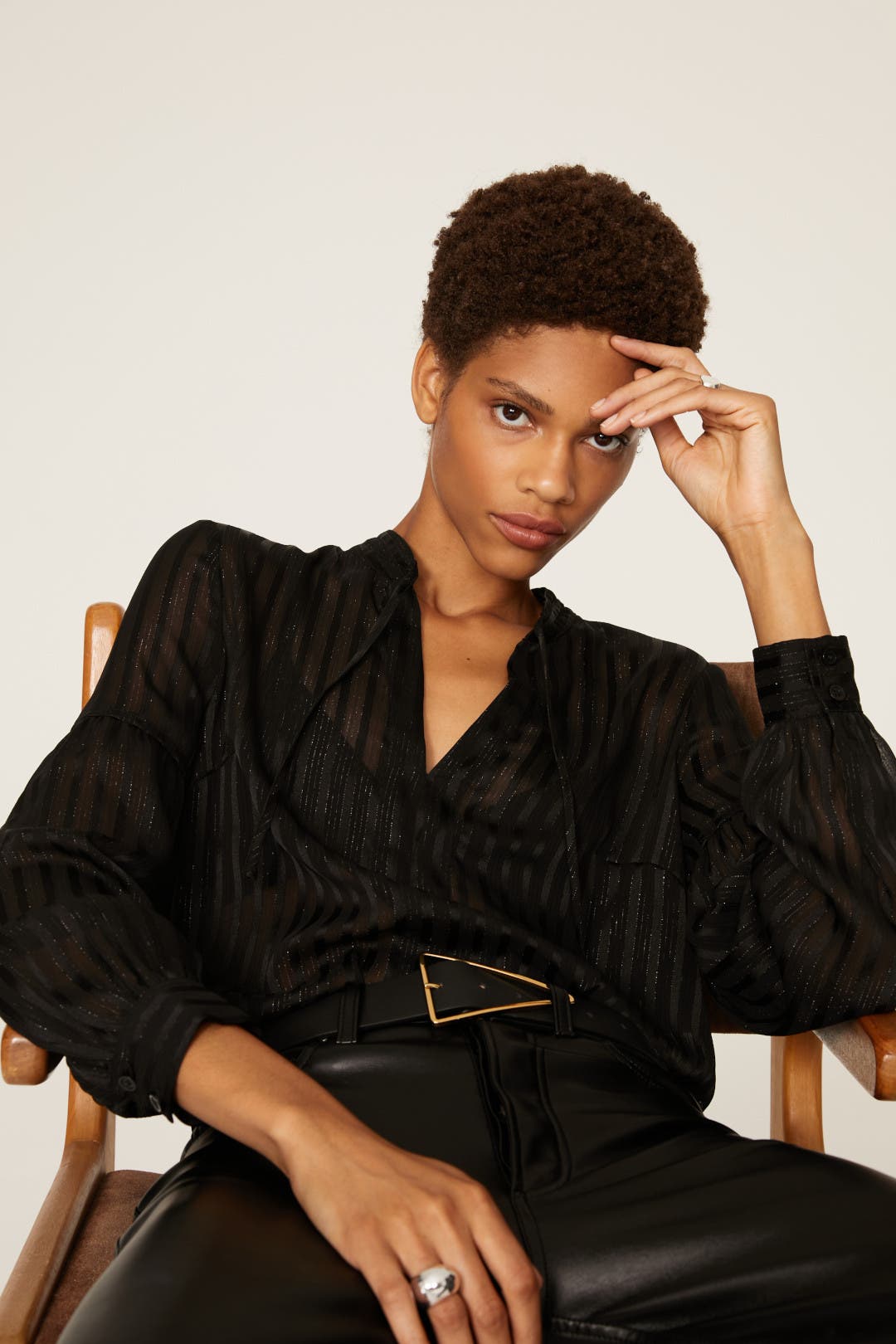 Sheer Stripe Top by Derek Lam 10 Crosby x RTR | Rent the Runway