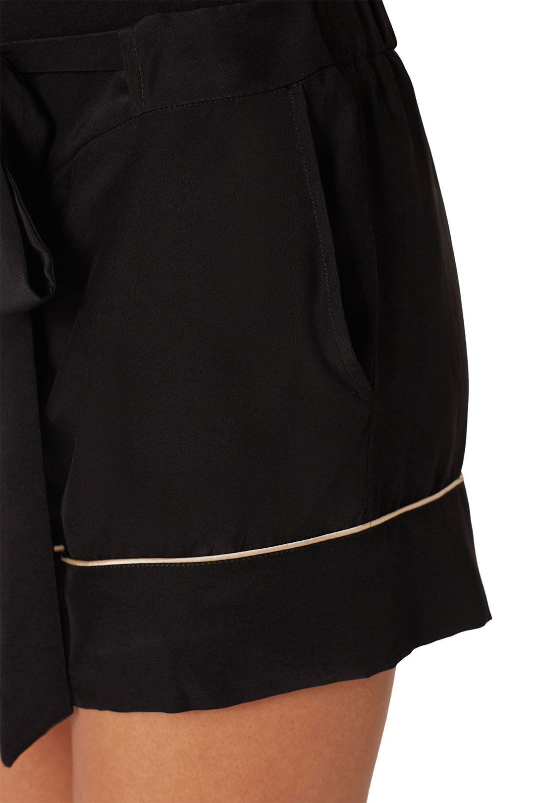 Black Silk PJ Short by Kiki de Montparnasse 3