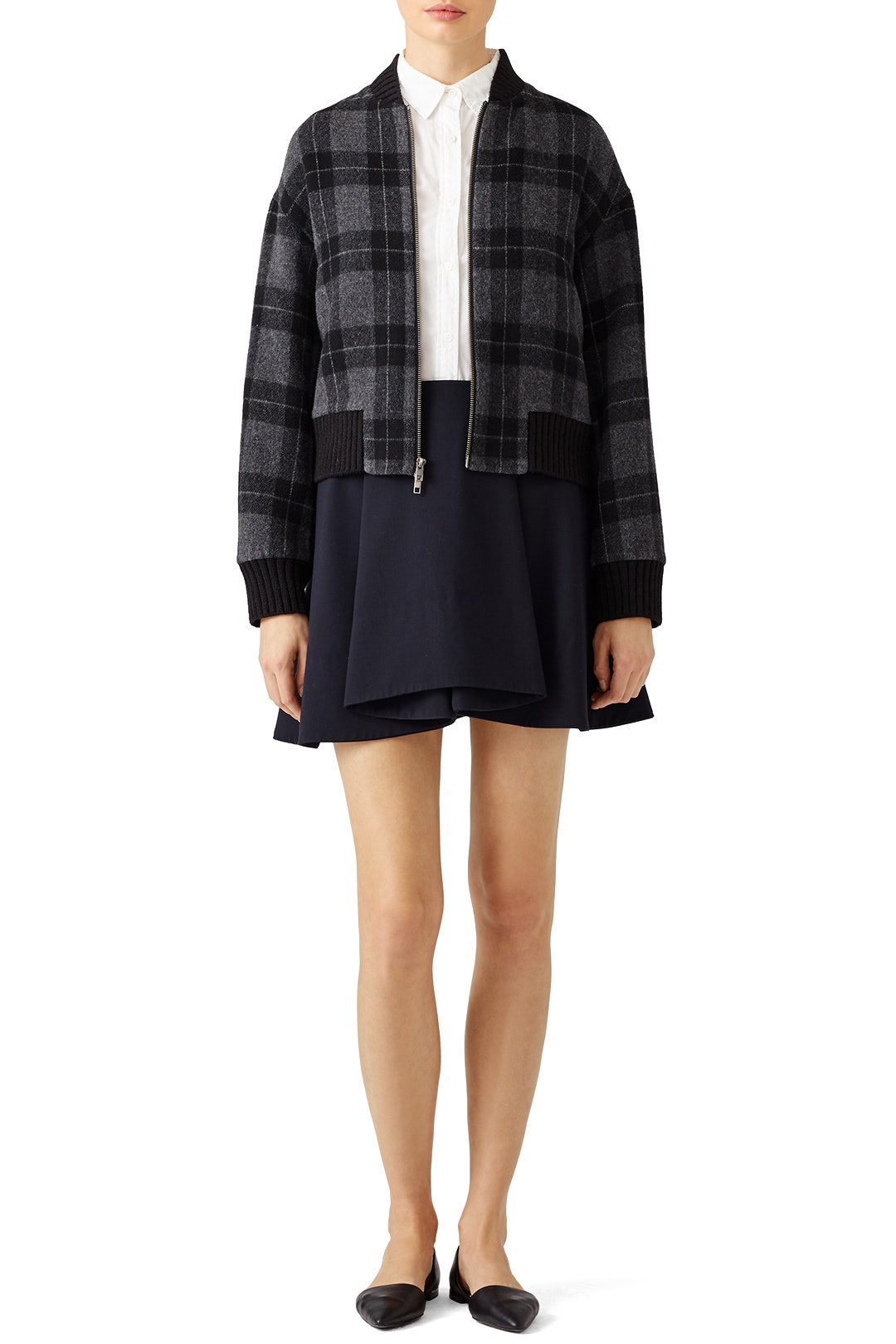 Plaid Bomber by VINCE. 3