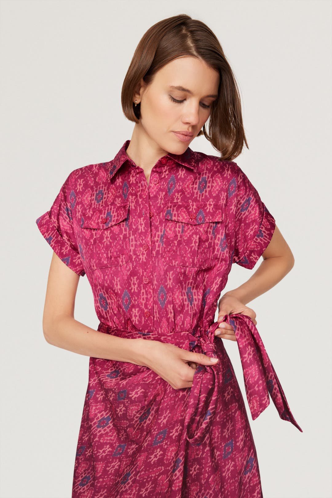 RALPH LAUREN ROSE MIDI DRESS ワンピース Floral Jersey Twist-Front Midi Dress