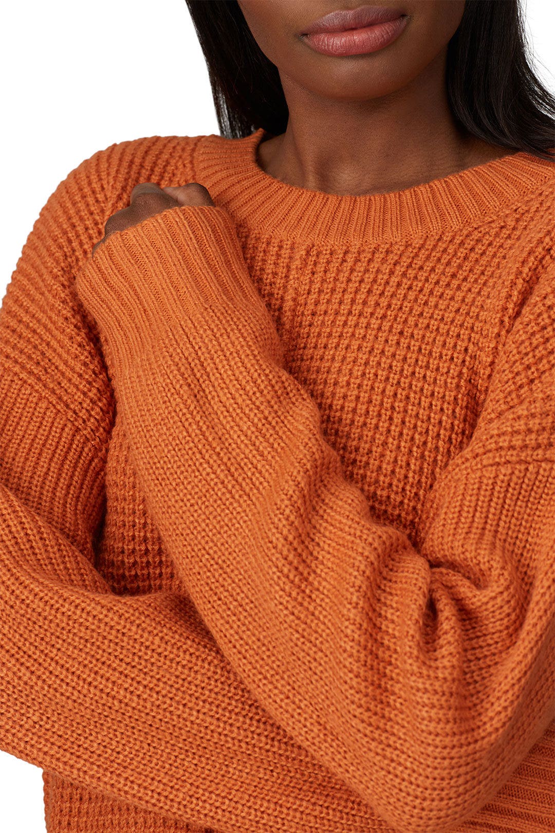 Orange Sorry Not Sorry Sweater by Sanctuary 3