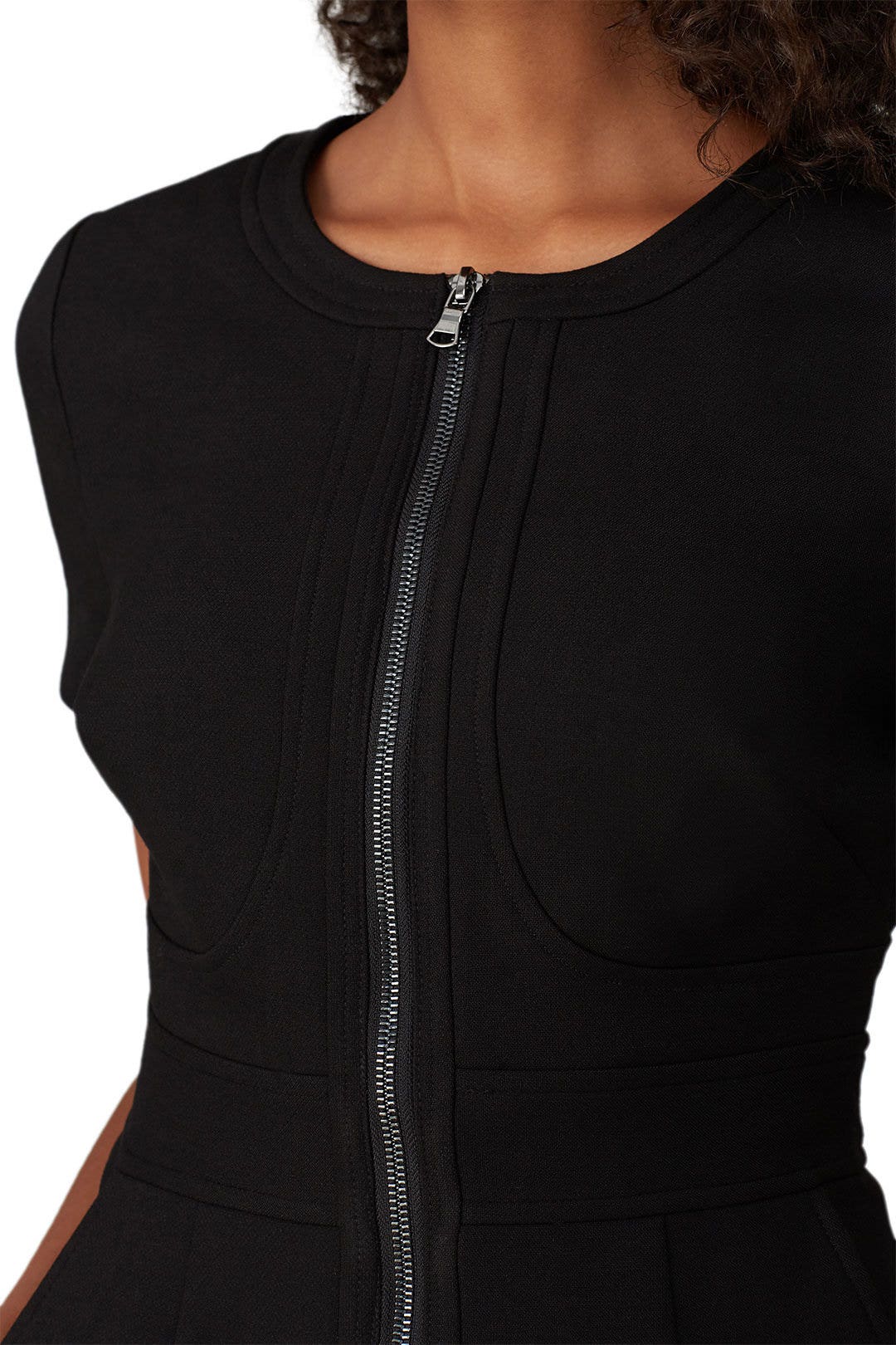 Black Zip Front Sheath by Toccin 3
