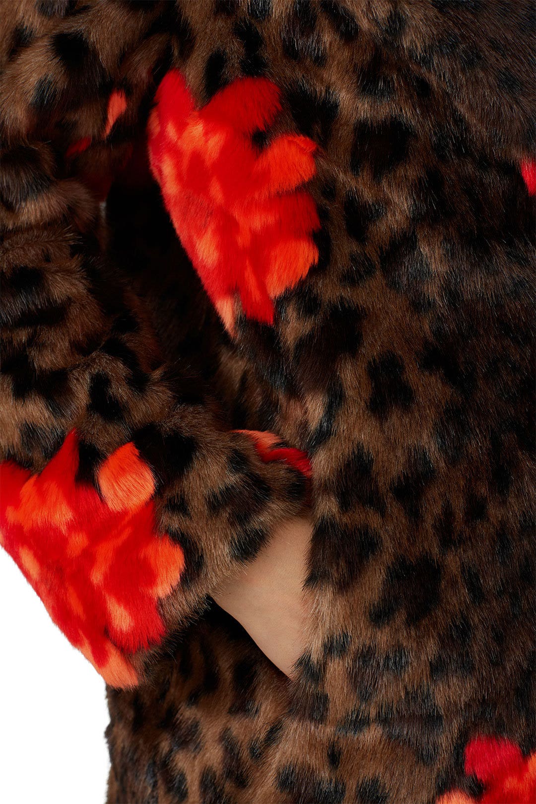 Faux Fur Jungle Flower Overcoat by Heurueh 3