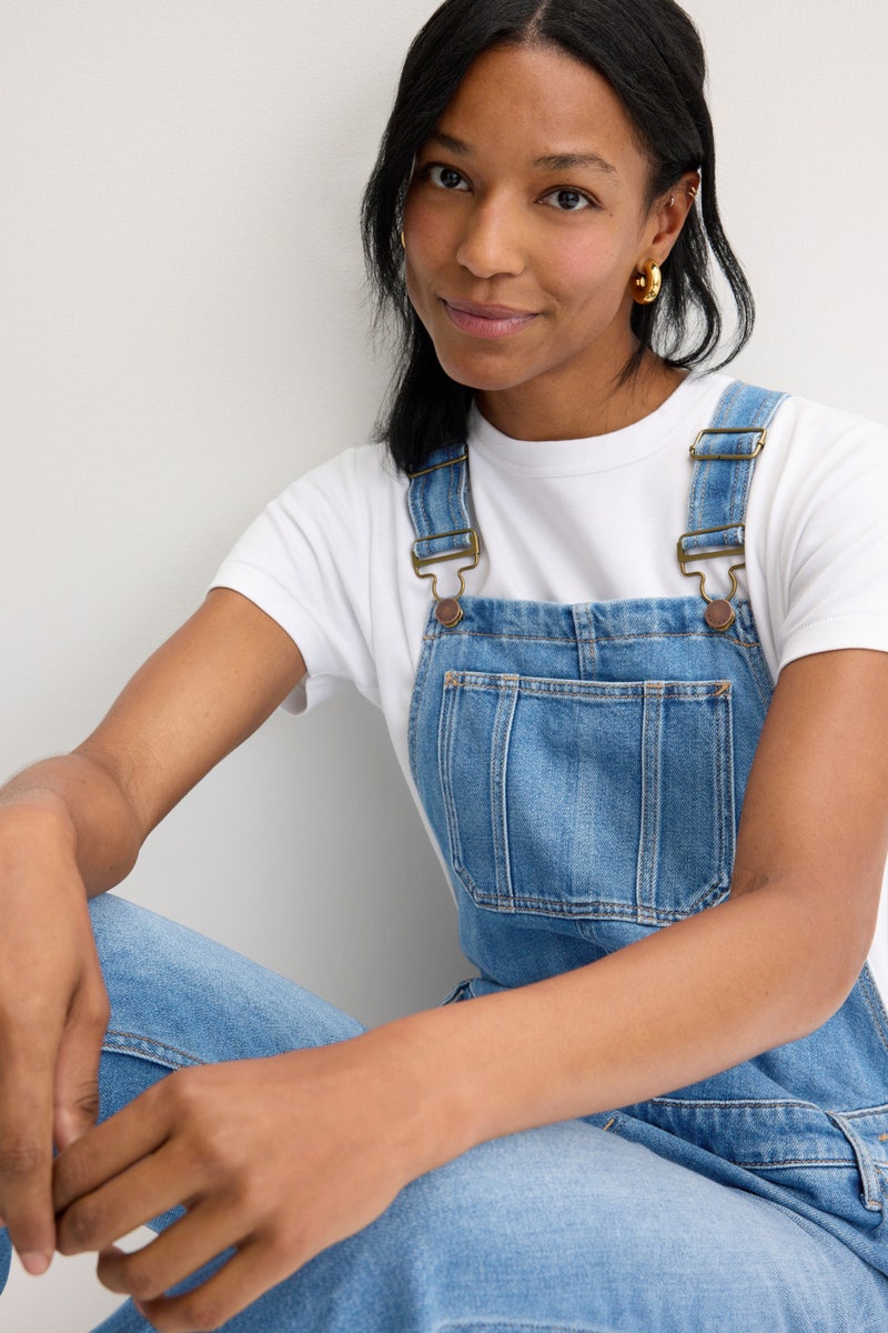 Denim Maternity Overalls by HATCH - Photo 3
