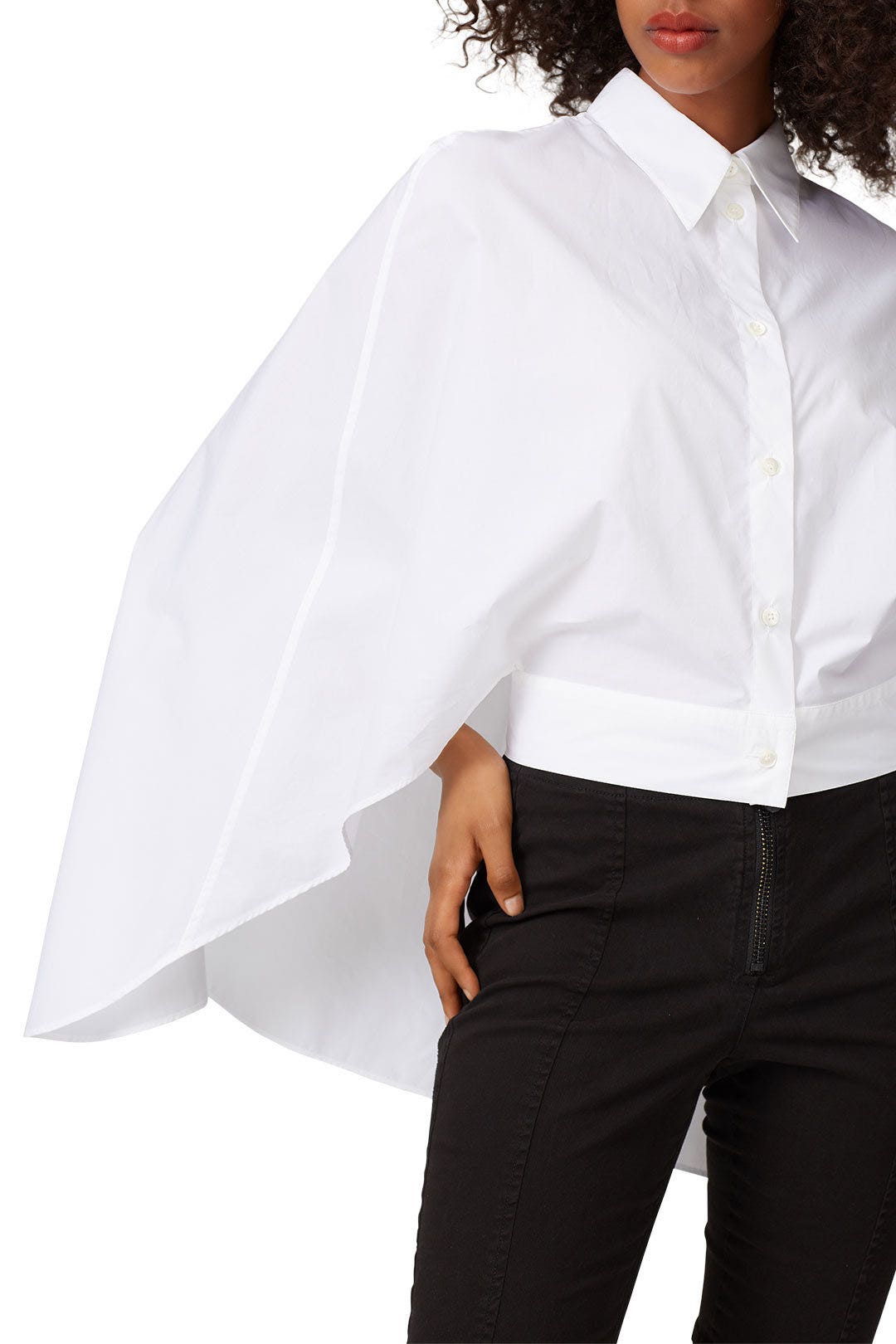 Long Sleeve Cape Top by MM6 Maison Margiela 3