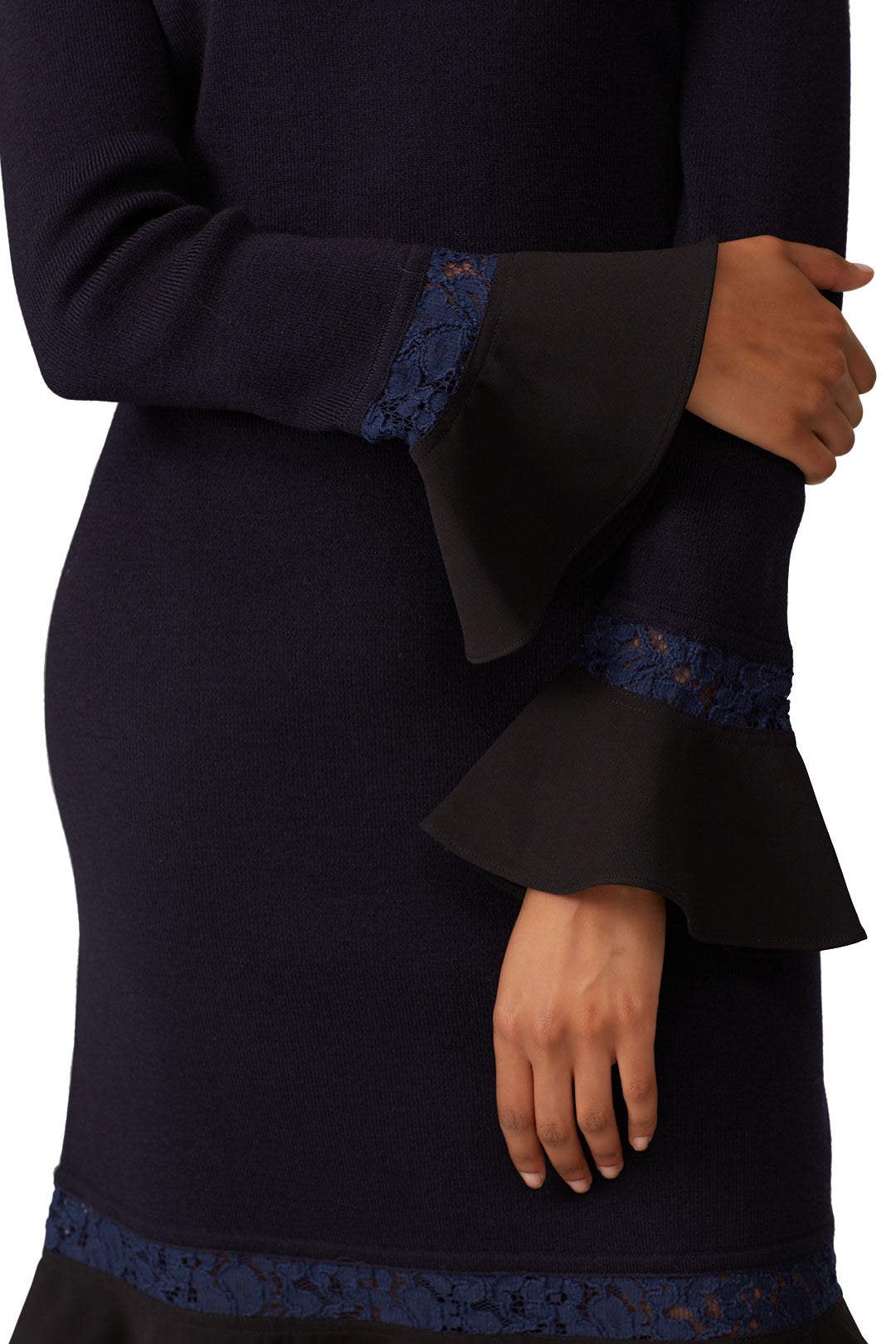 Navy Lace Trim Dress by Tory Burch 3