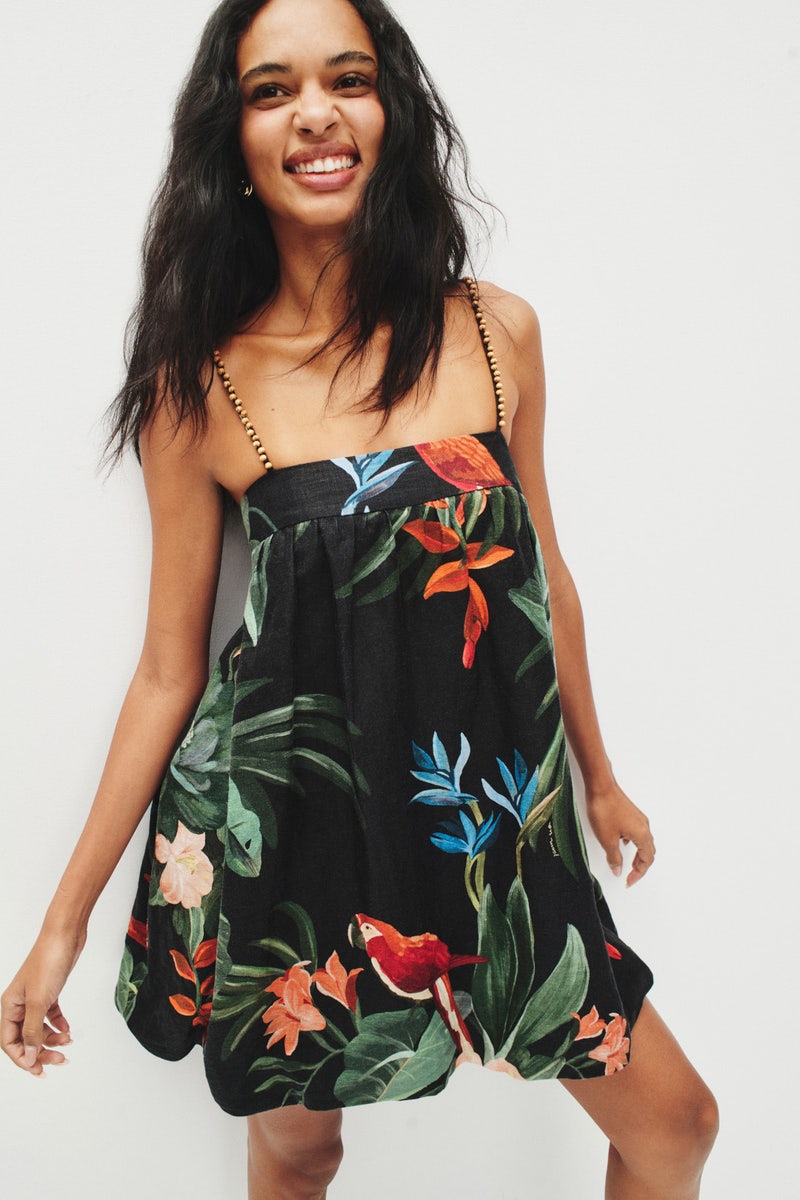 Midnight Macaw Fiesta Mini Dress by FARM Rio - Photo 3