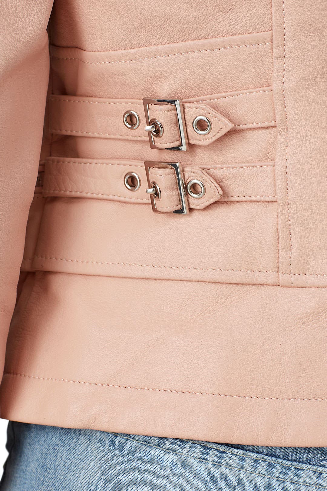 Quilted Collarless Moto Jacket by Slate & Willow | Rent