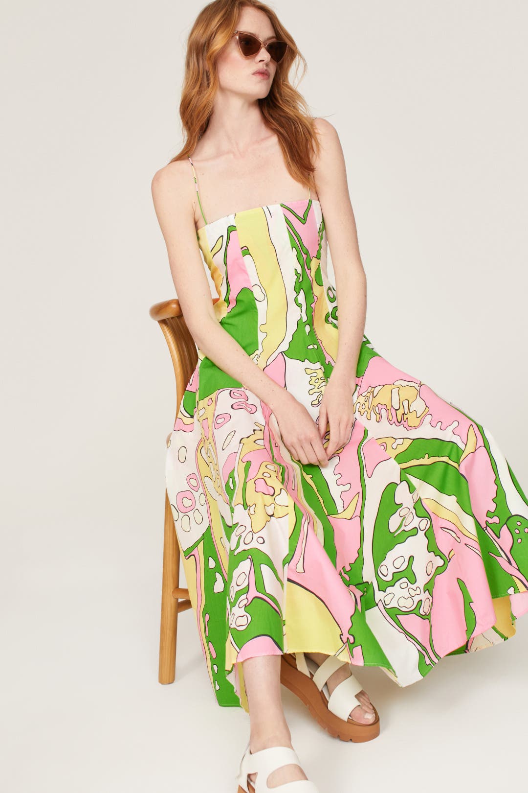 ワンピース VISCOSE MIDI DRESS Paneled Midi Dress by S/W/F | Rent the Runway