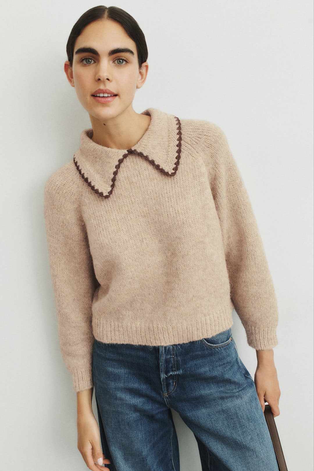 Crochet Collar Pullover by The Great. 3