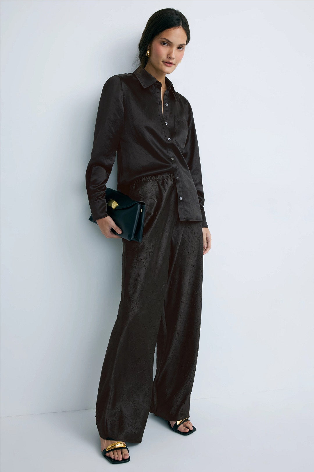 Satin Slim Button Up Shirt by 3.1 Phillip Lim 3