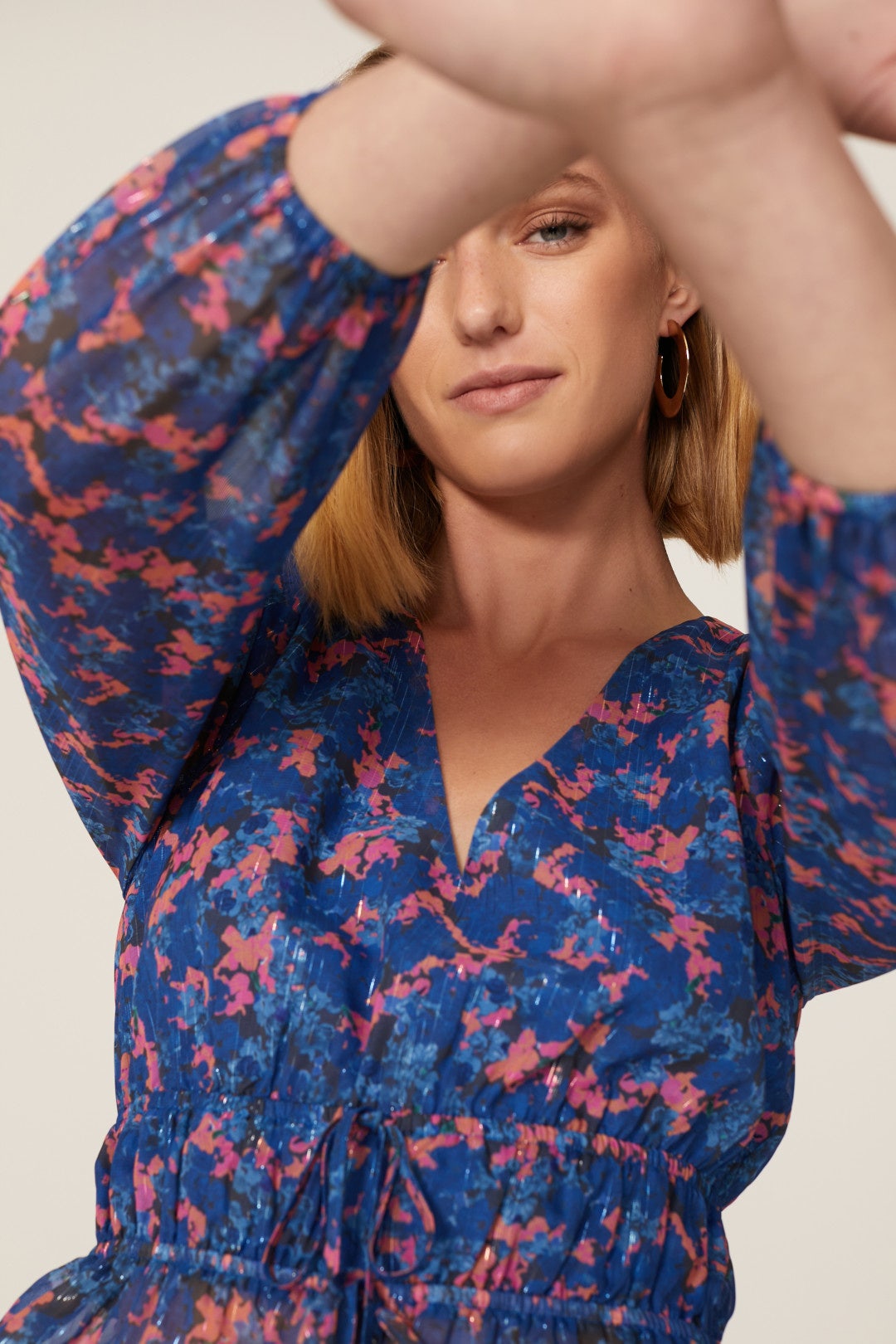 Deep V Tie Front Top by Louna 3