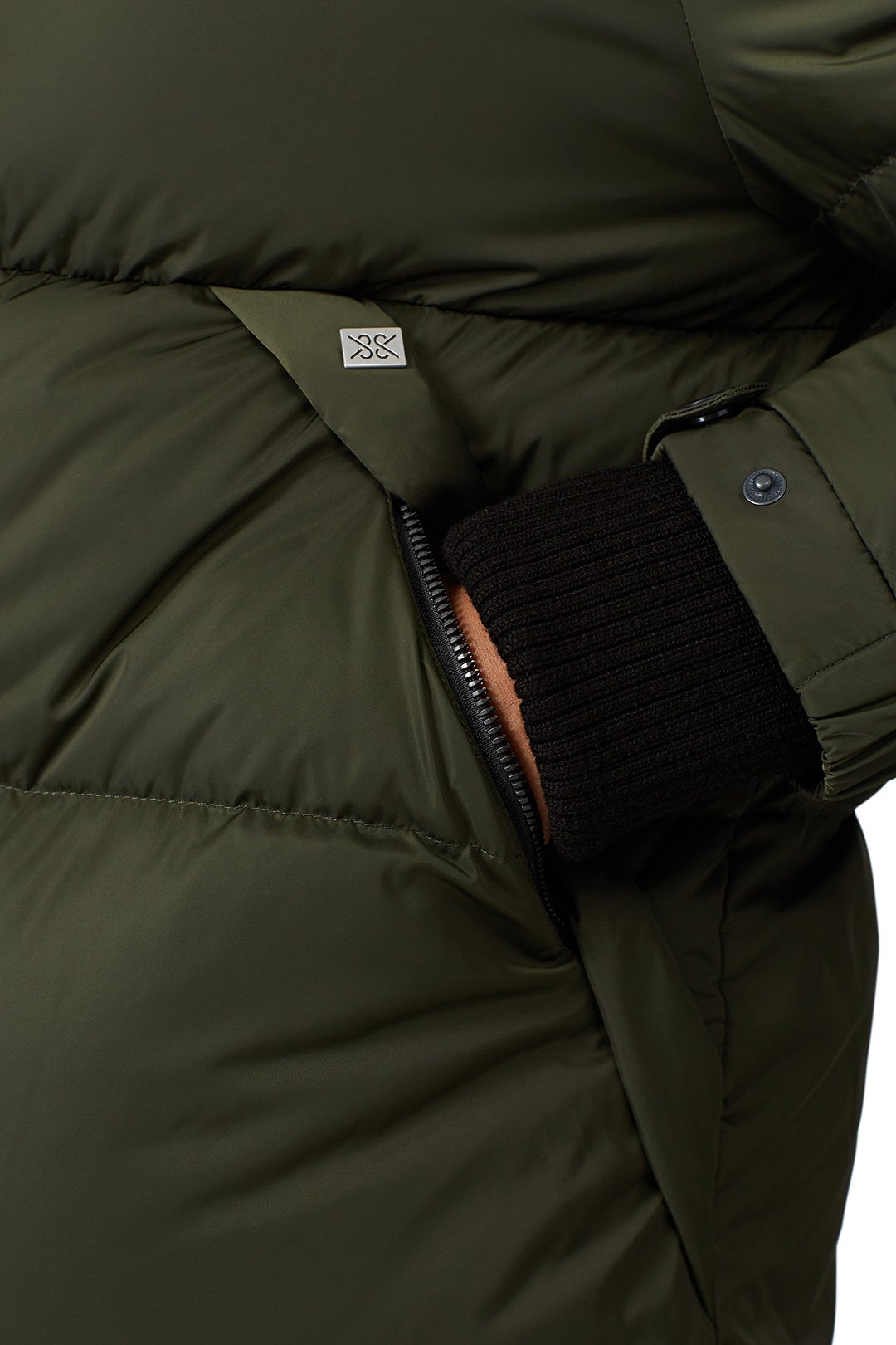 Green Sylivana Puffer Coat by SOIA & KYO 3