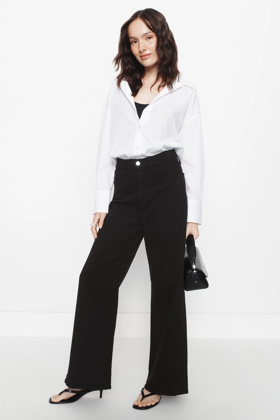 Petite Black Mia Wide Leg Jeans by Joe's Jeans 3