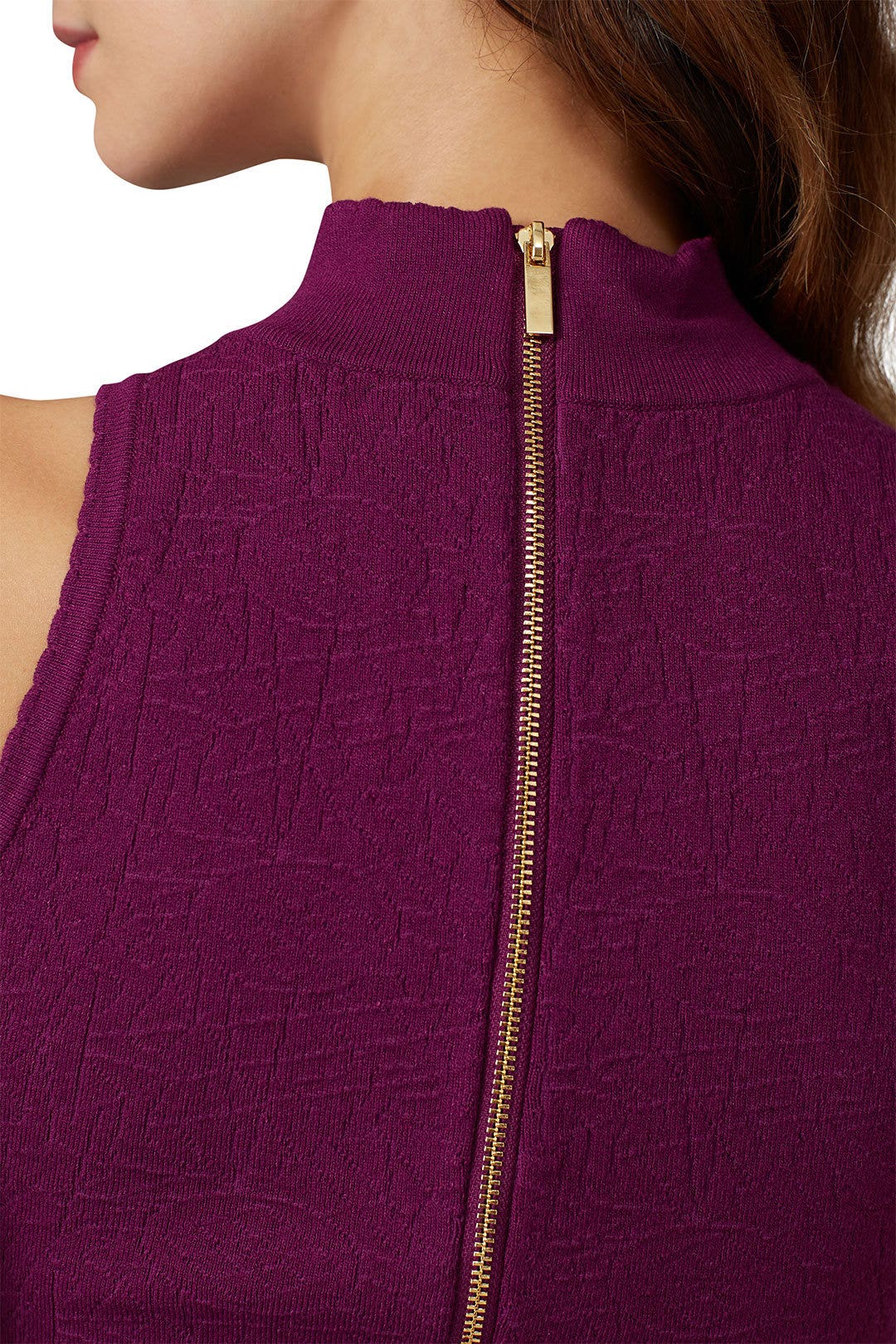 Purple Knit Flare Dress by Great Jones 3