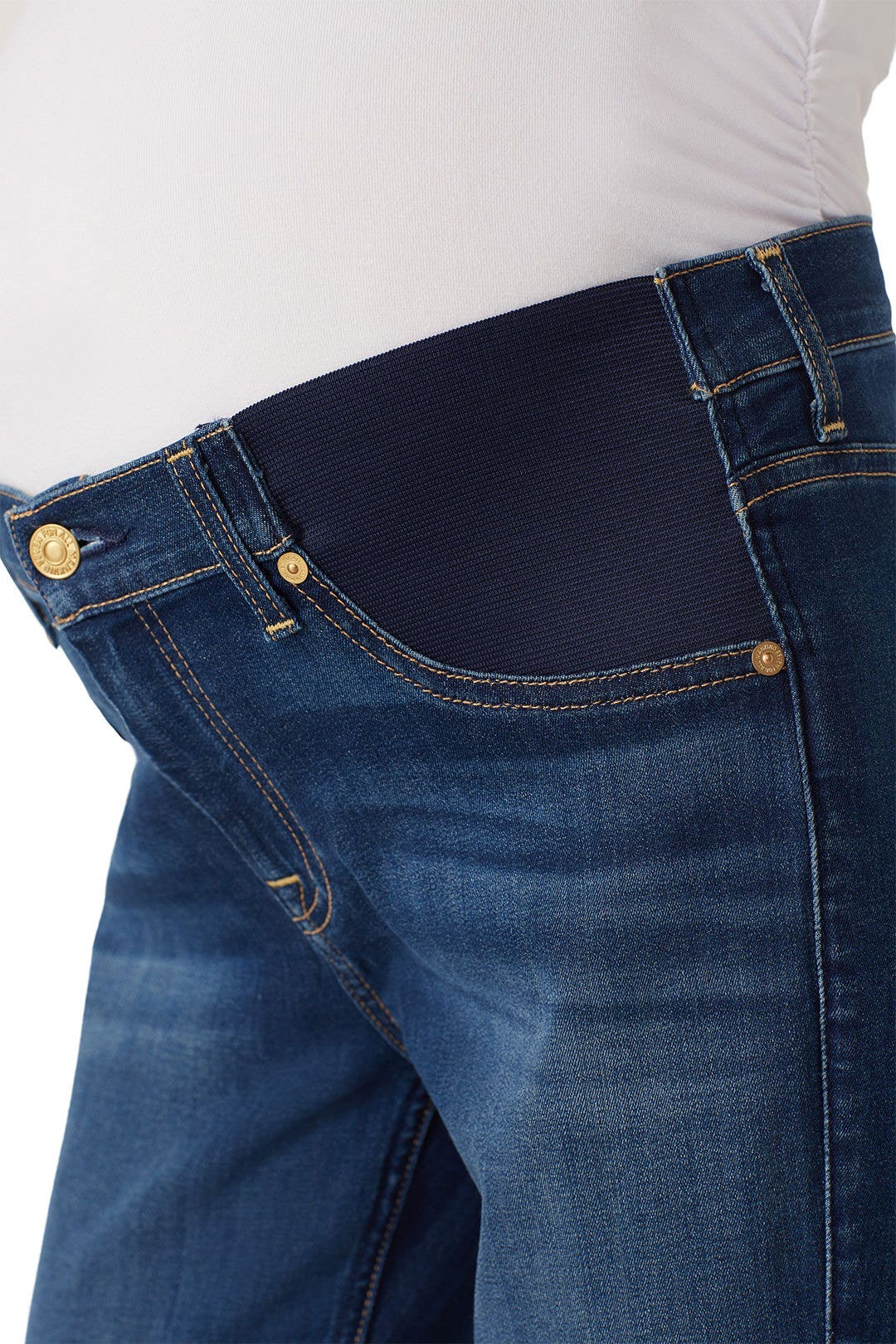 Light Blue Maternity Jeans by 7 For All Mankind 3