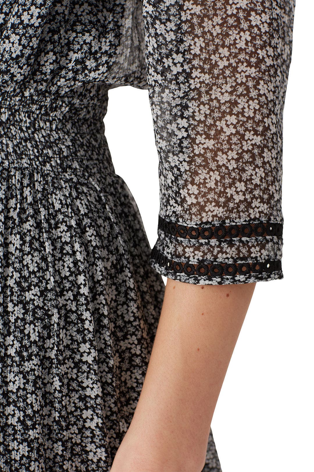 Navy V-Neck Mini Dress by The Kooples 3