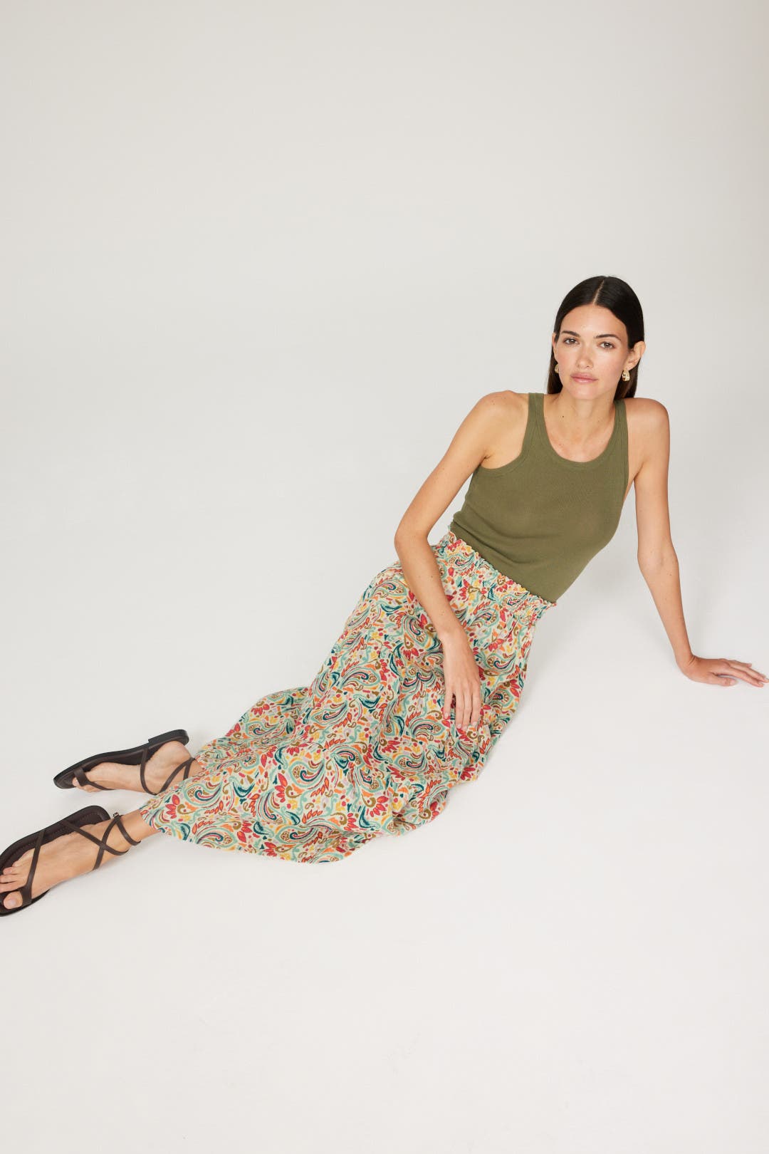 Paisley Corinne Maxi Skirt by Marine Layer | Rent the Runway