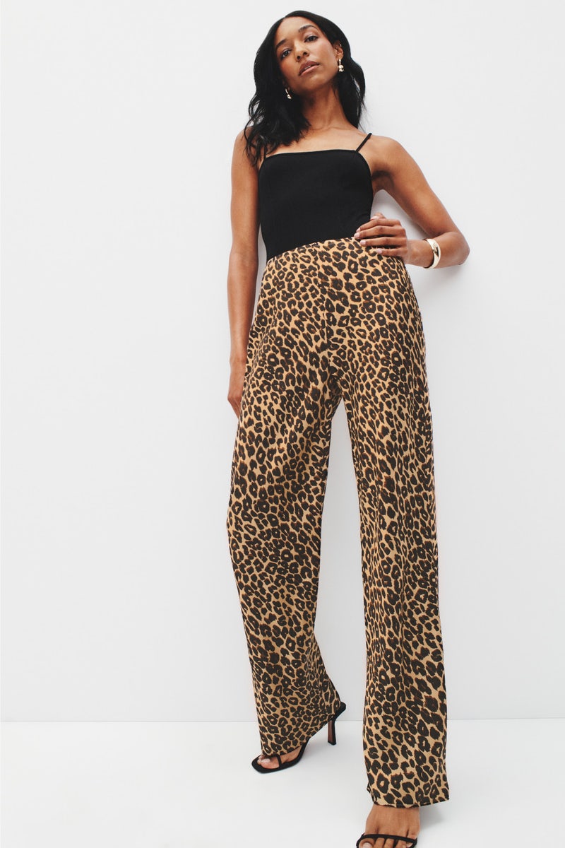 Gale Satin Mid Rise Bias Pant by Reformation - Photo 3