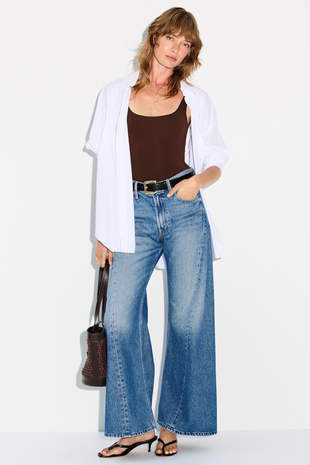 Lemon Twist Wide Leg Jeans by MOTHER 3