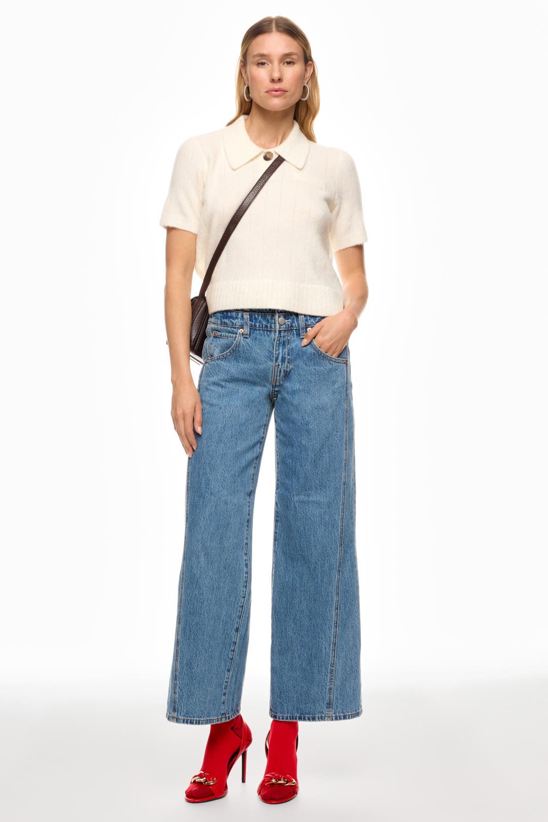 Lofty Knit Polo Top by 3.1 Phillip Lim x RTR | Rent the Runway
