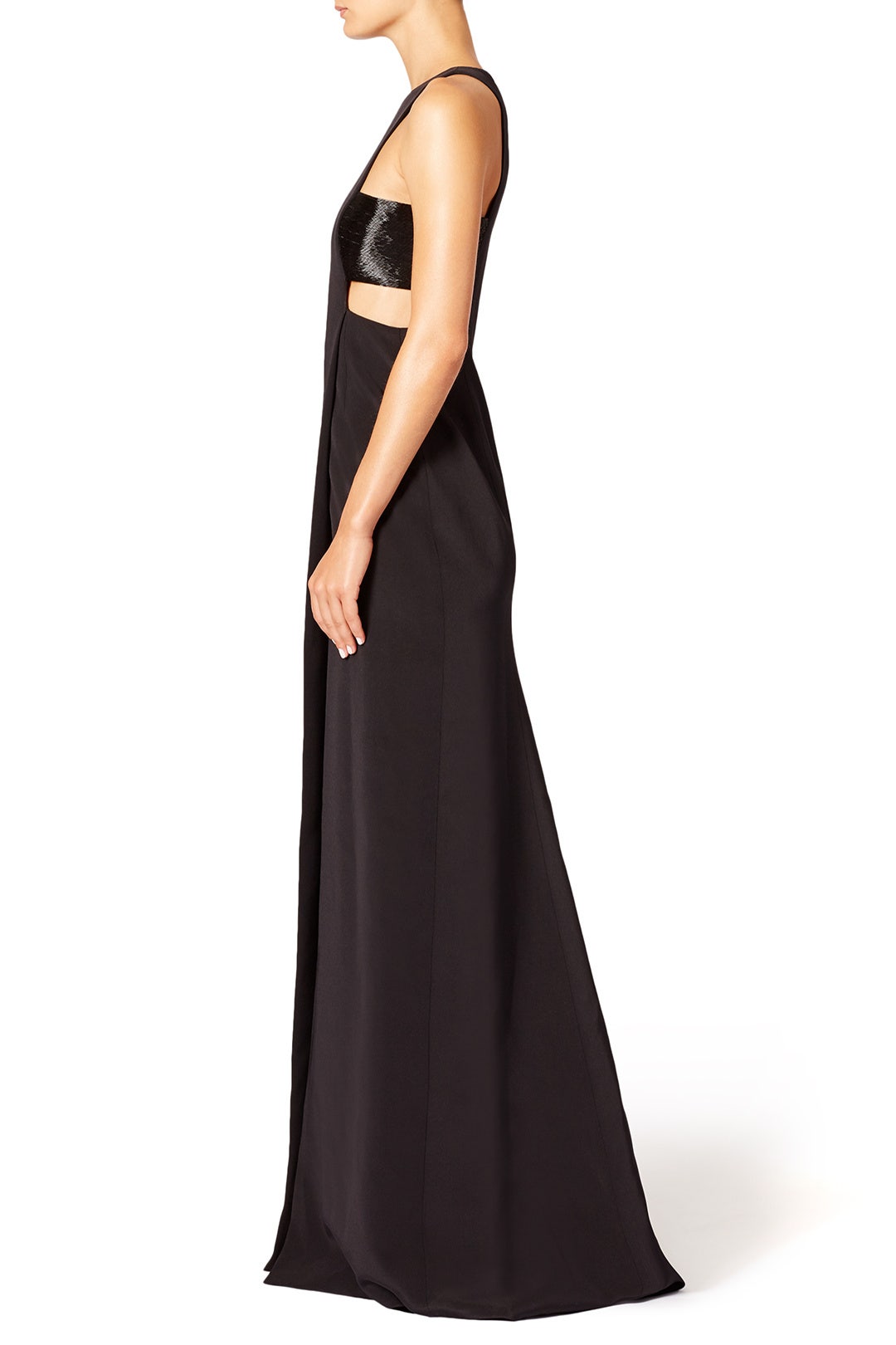 Onyx Liquid Bugle Gown by KAUFMANFRANCO 1