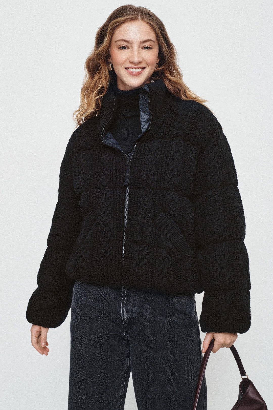 Sweater Knit Puffer Jacket by Marine Layer 3