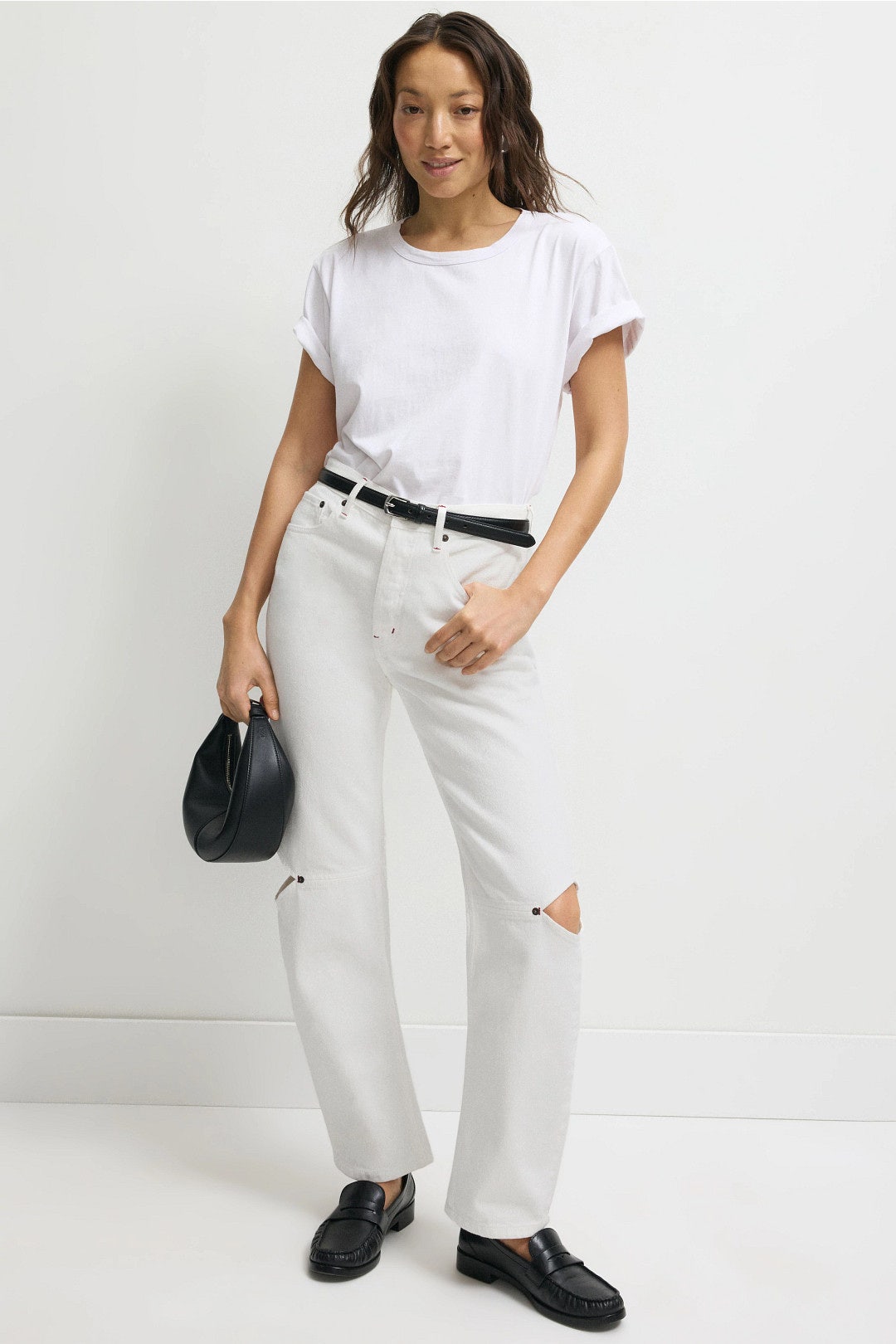 Cowgirl Tapered Cut Out Jeans by Still Here 3