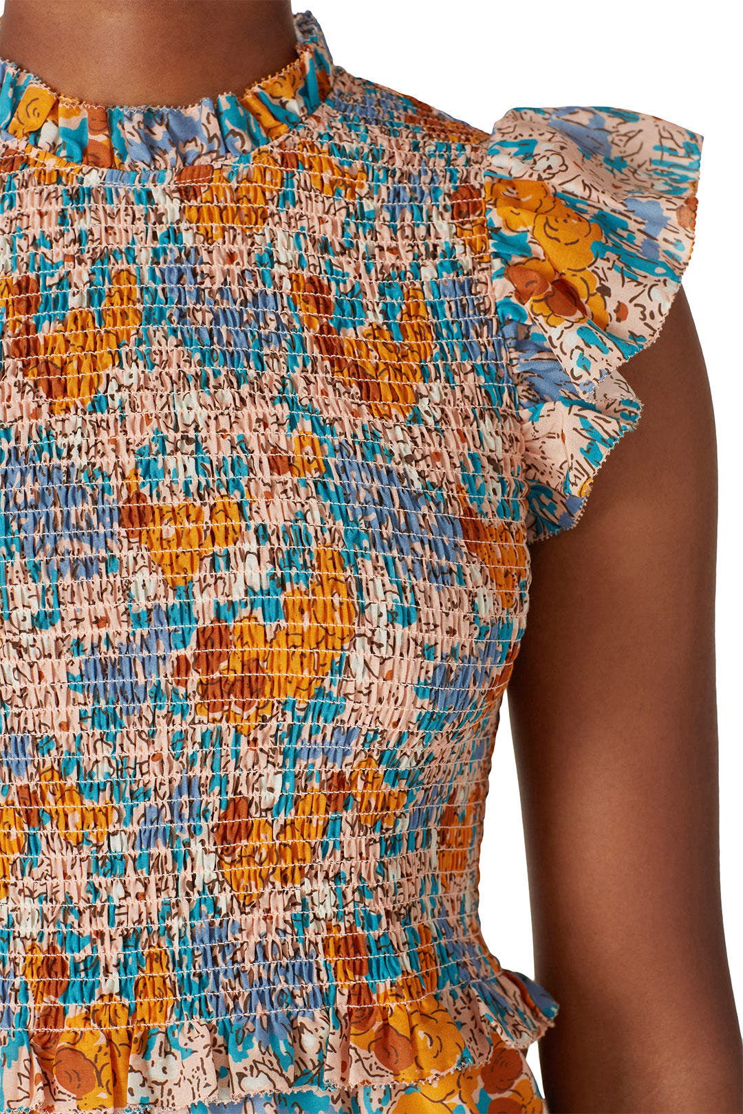 Biarritz Smocked Midi Dress by Sea New York 3