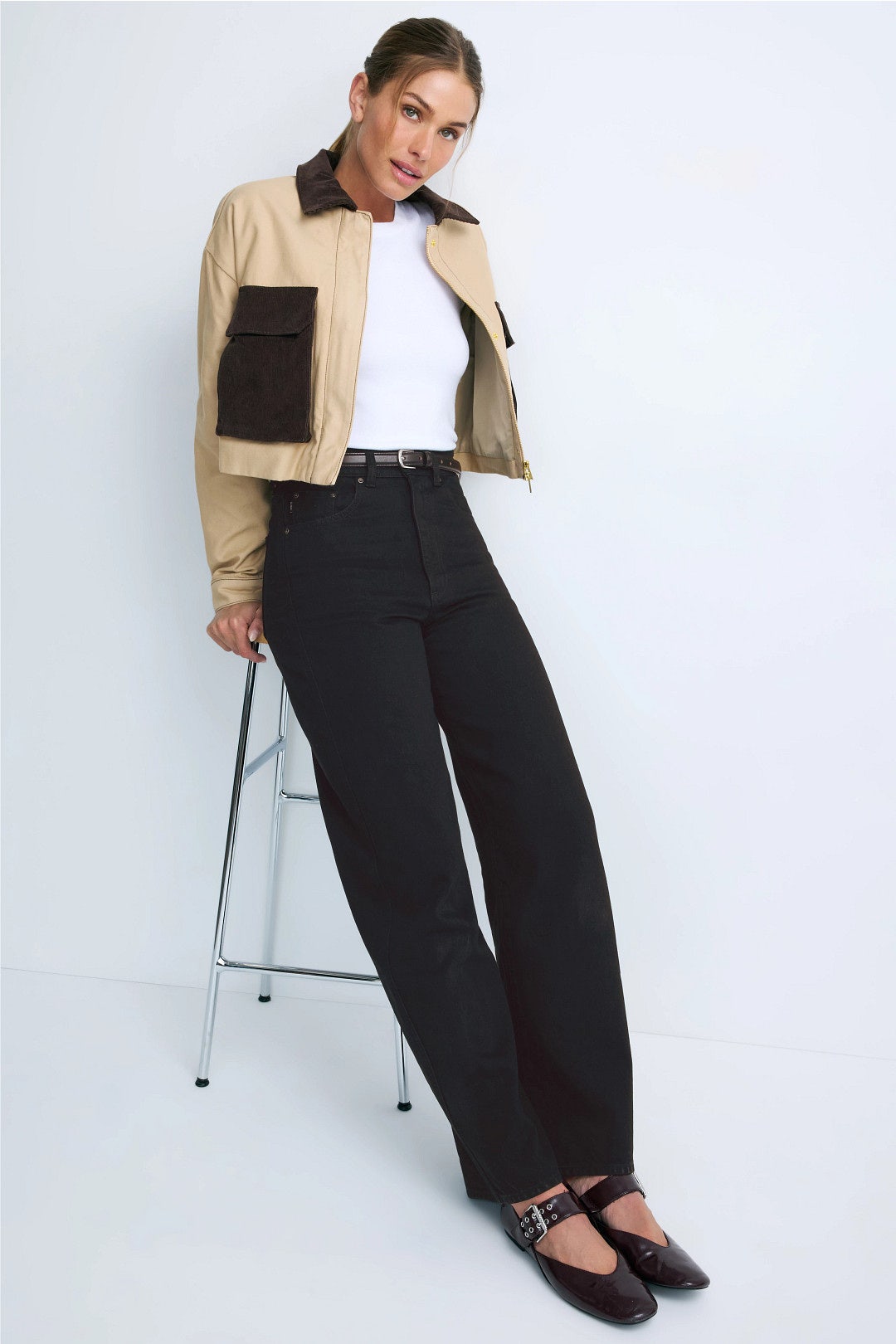 Black Taylor Relaxed Barrel Jeans by DL1961 3