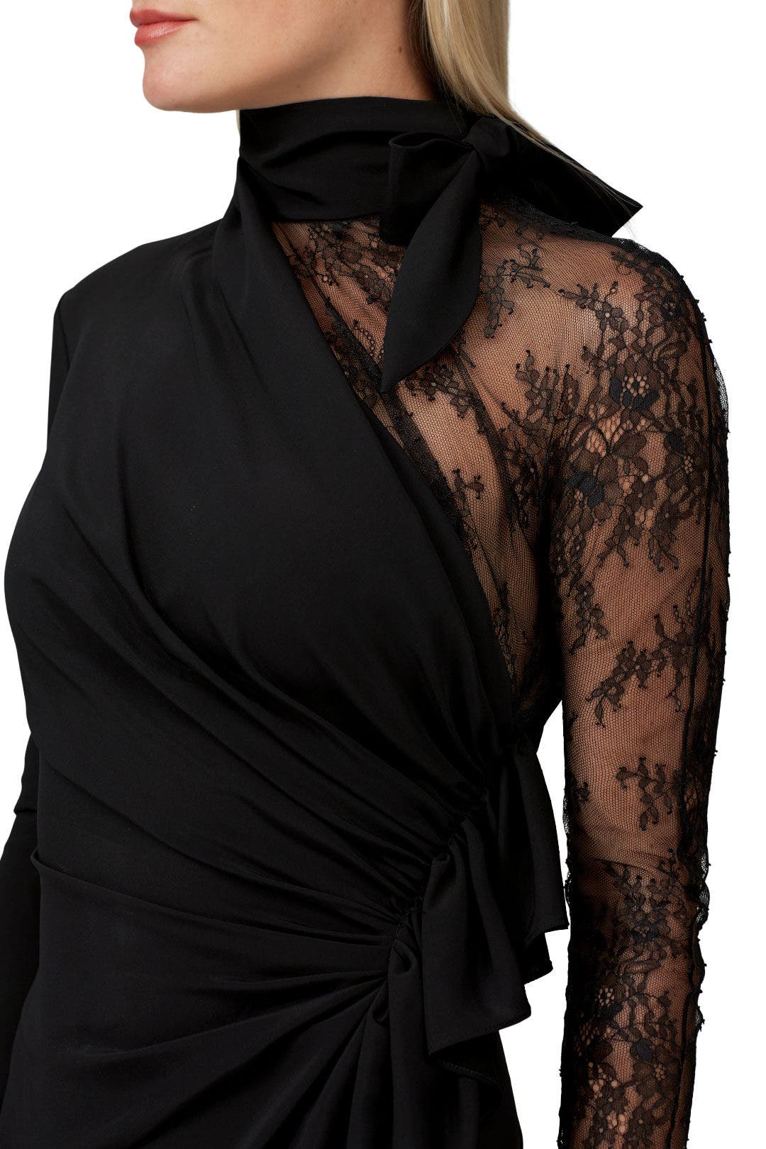Black Lace Paneled Dress by Philosophy di Lorenzo Serafini 3