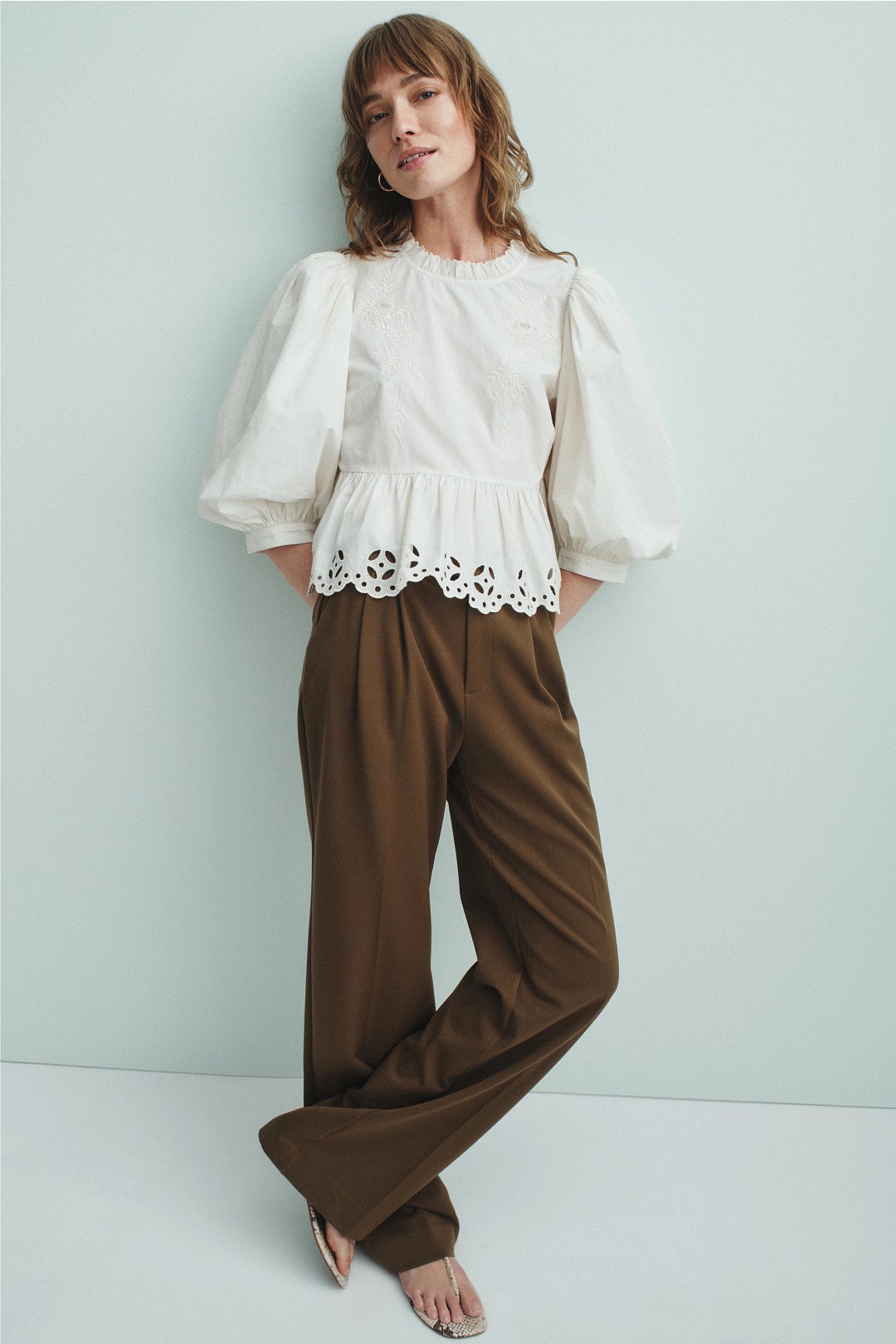 Eyelet Puff Sleeve Top by Sea NY x RTR 3
