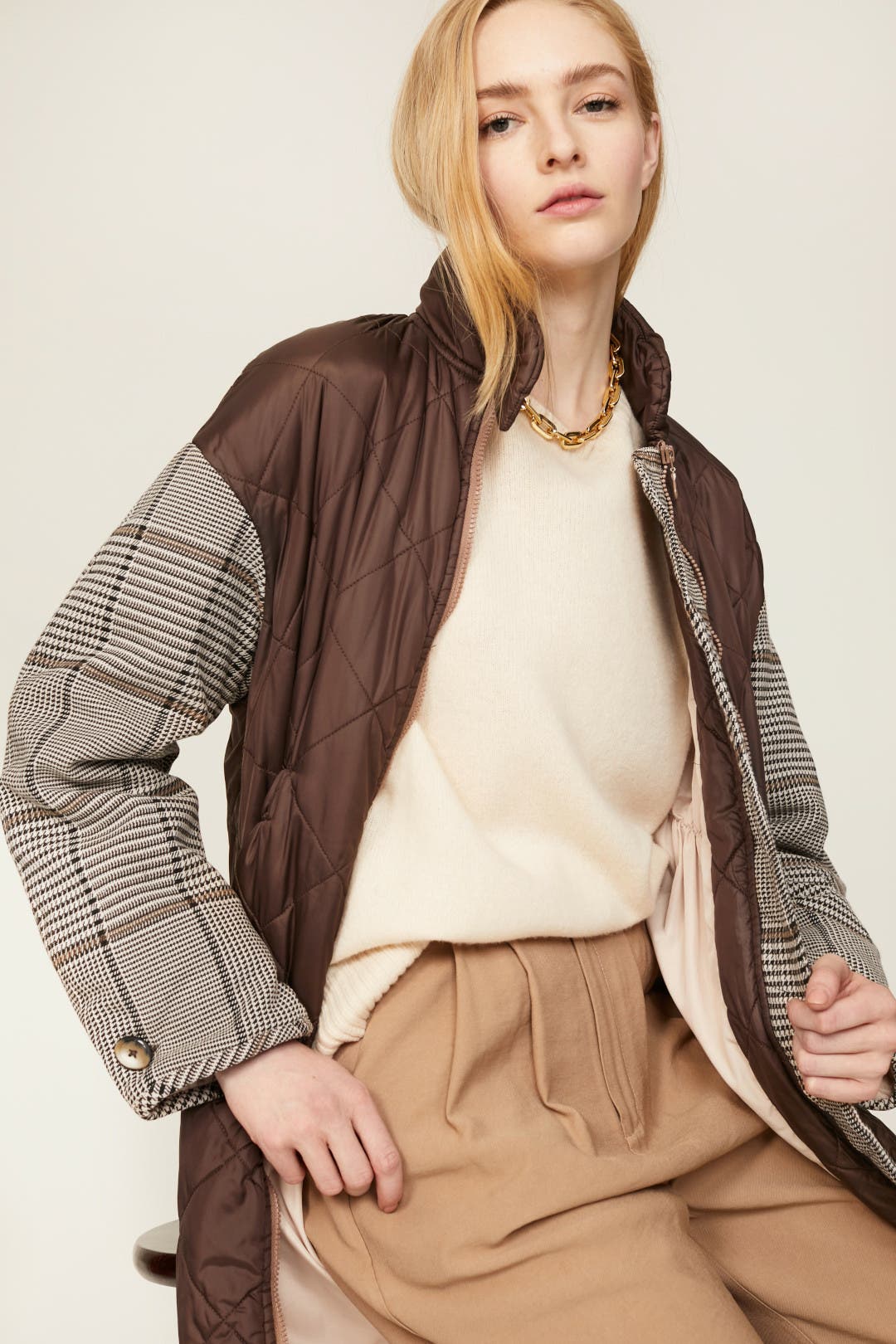 ハット BAUM UND PFERDGARTEN Woman Hat Brown 23885 C8178 Deadra Jacket by Baum und Pferdgarten | Rent the Runway