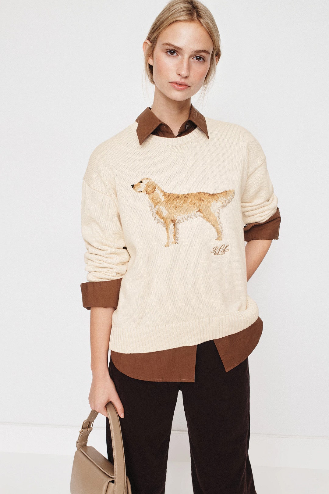 Combed Cotton Riednee Long Sleeve Pullover